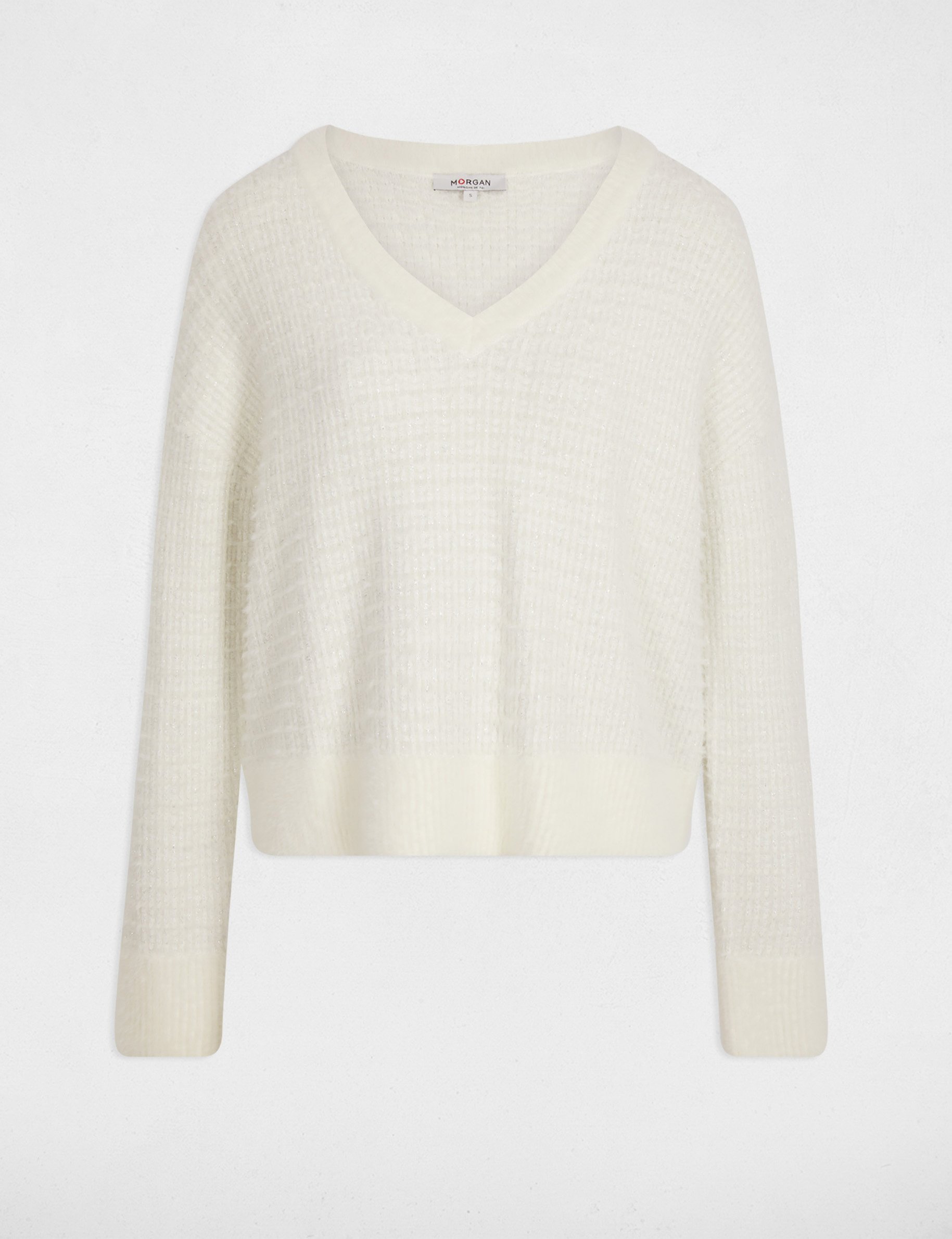 pull maille fantaisie ivoire femme Pull maille fantaisie ivoire femme