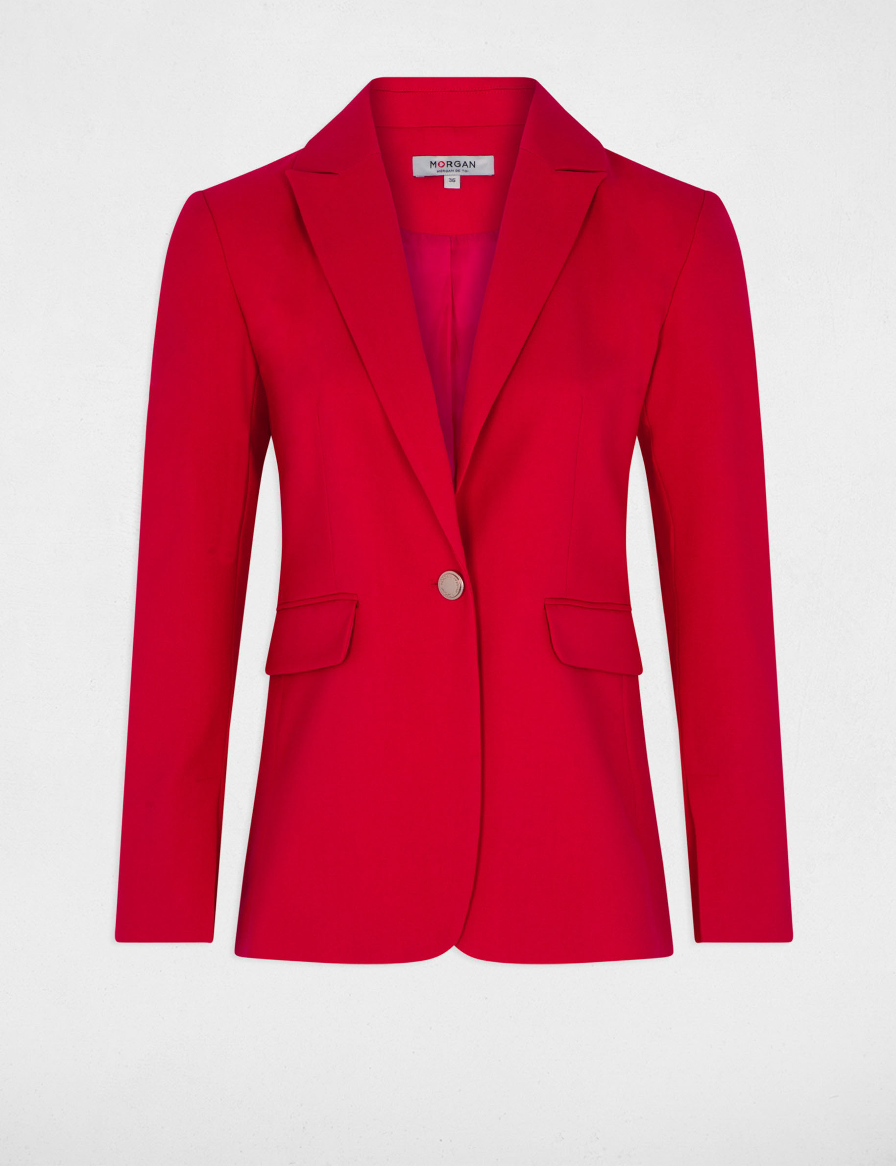 Blazer met knopen medium rood vrouw