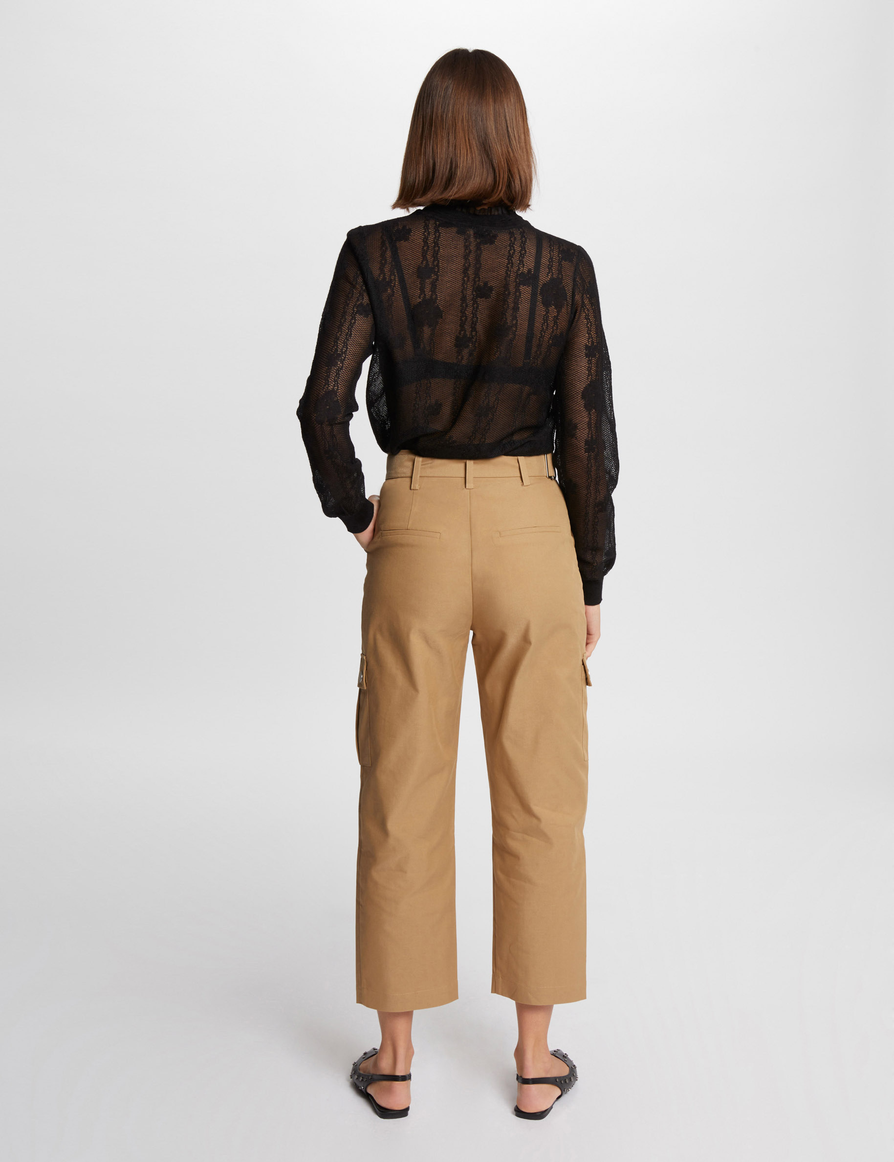 pantalon cargo 78eme beige femme Pantalon cargo 7/8ème beige femme