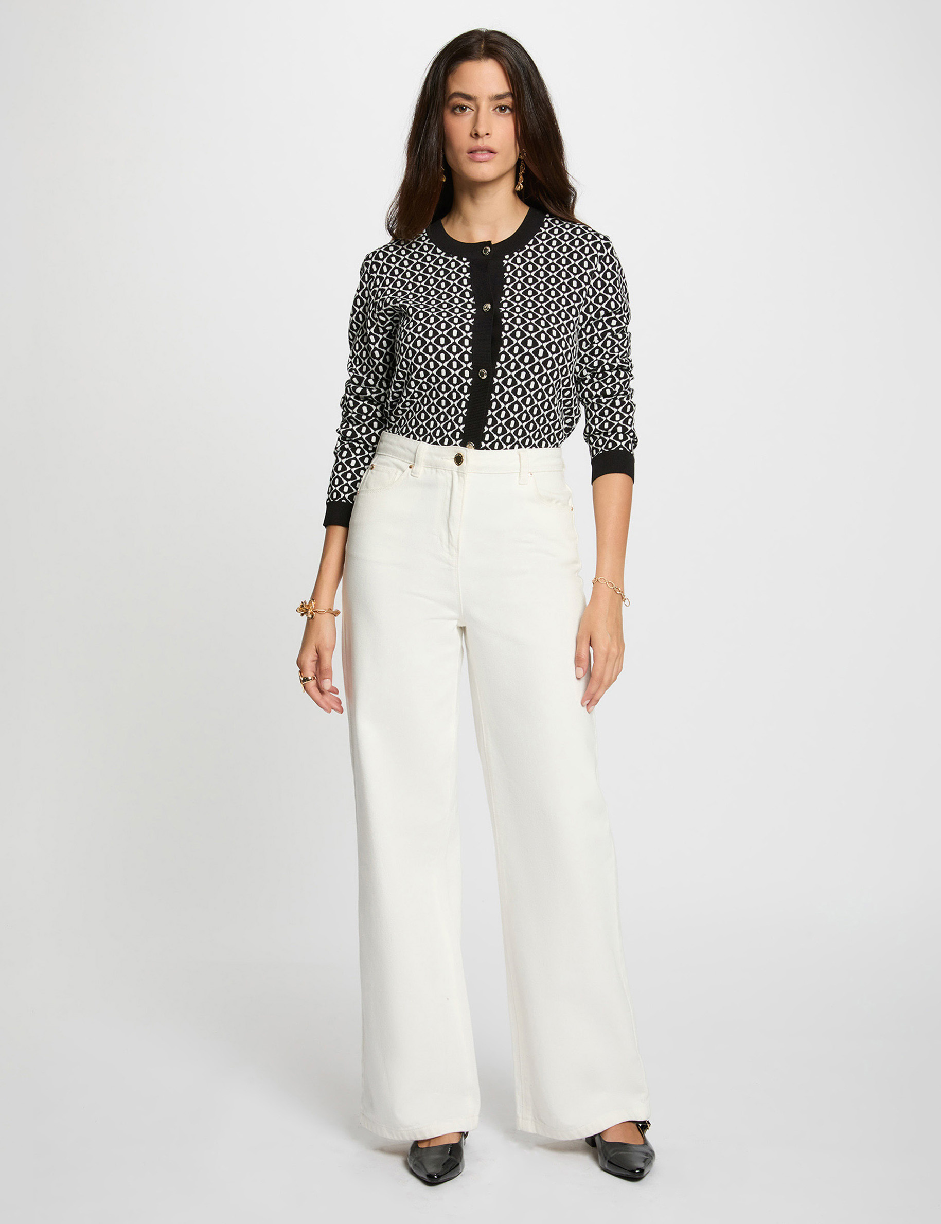 kort jacquardvest zwart vrouw Kort jacquardvest zwart vrouw