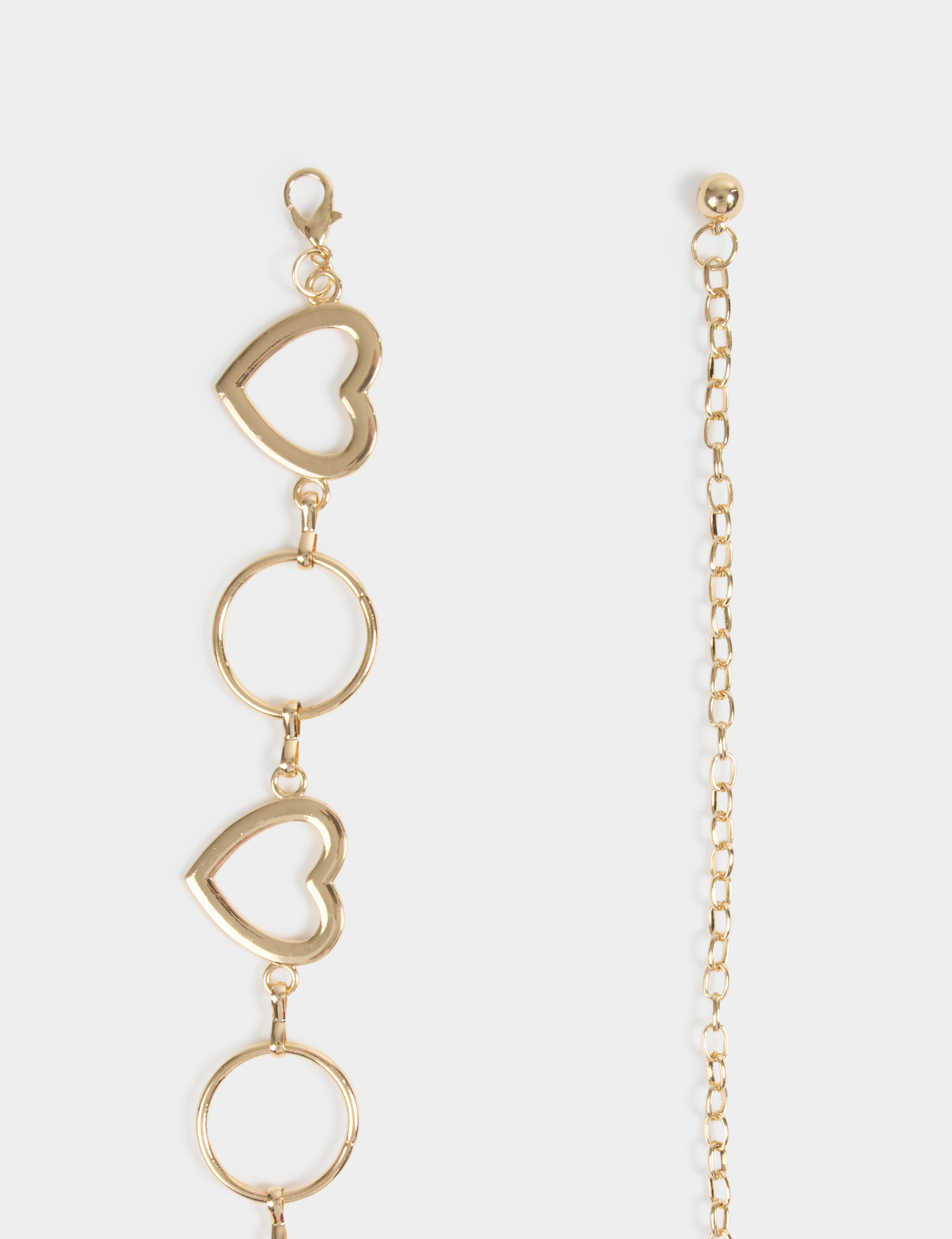 Ceinture fine cha&icirc;ne jaune or femme