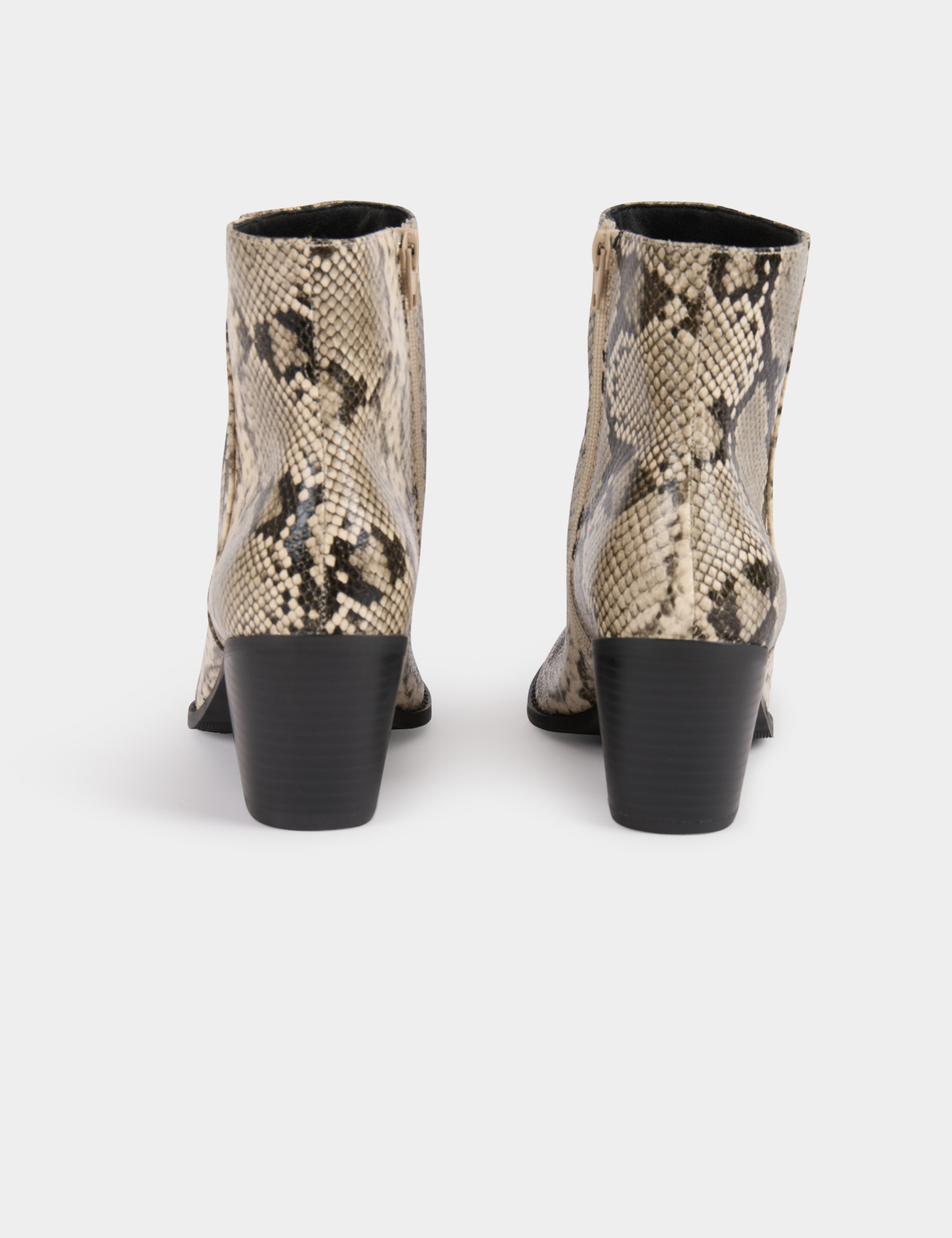 bottines python a talons multicolore femme Bottines python à talons multicolore femme