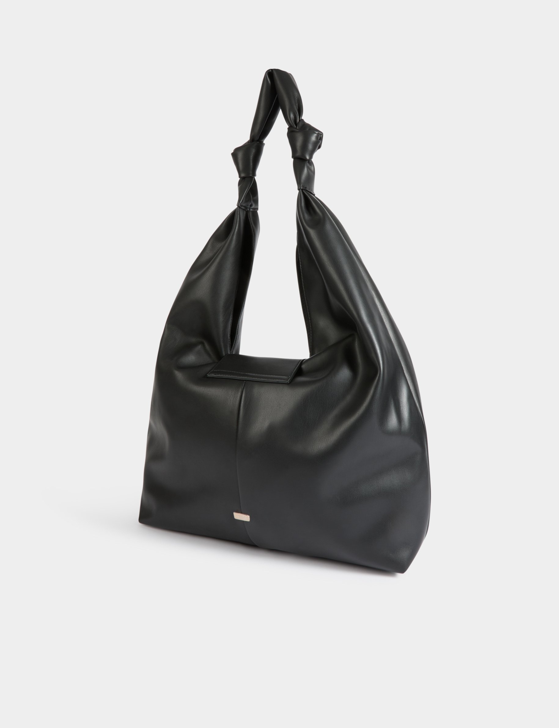 sac demi lune a noeuds noir femme Sac demi-lune à noeuds noir femme