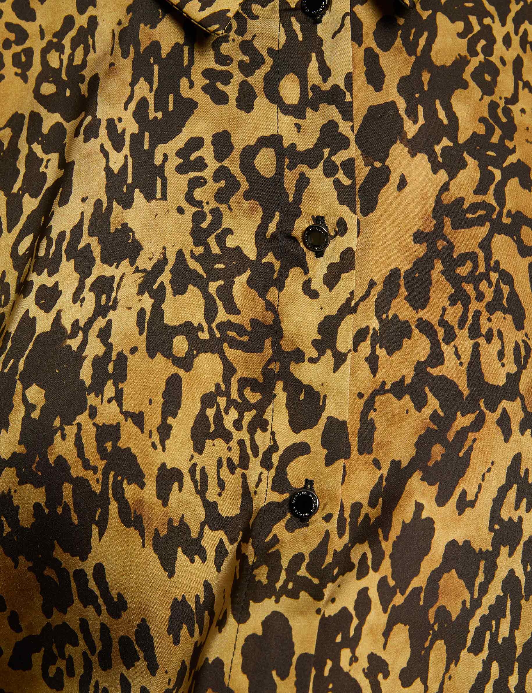 satijnen blouse met print meerkleurig vrouw null