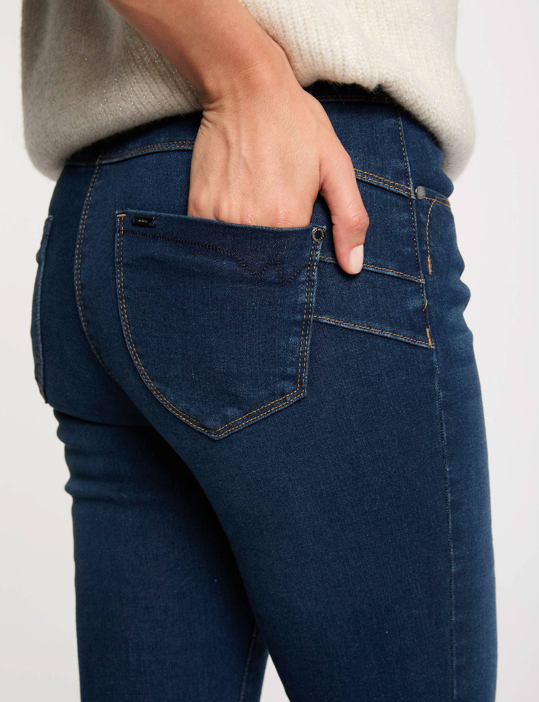 jeans slim taille standard denim brut femme Jeans slim taille standard denim brut femme