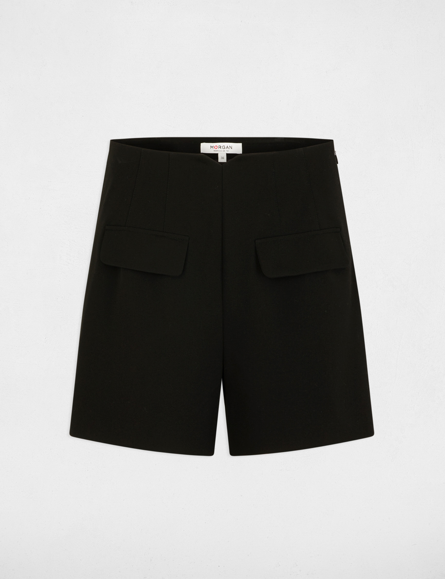 High-waist short zwart vrouw