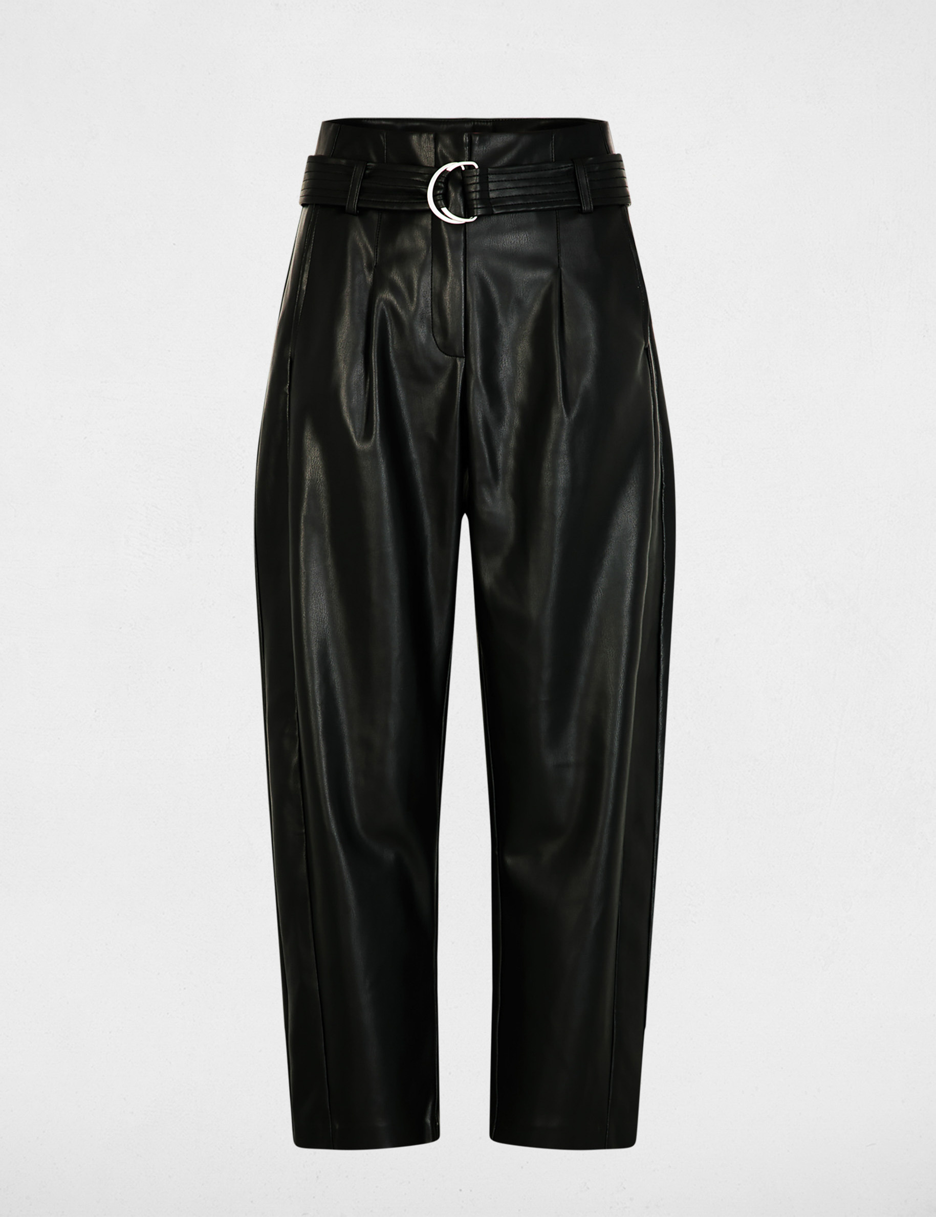 pantalon large taille haute noir femme Pantalon large taille haute noir femme