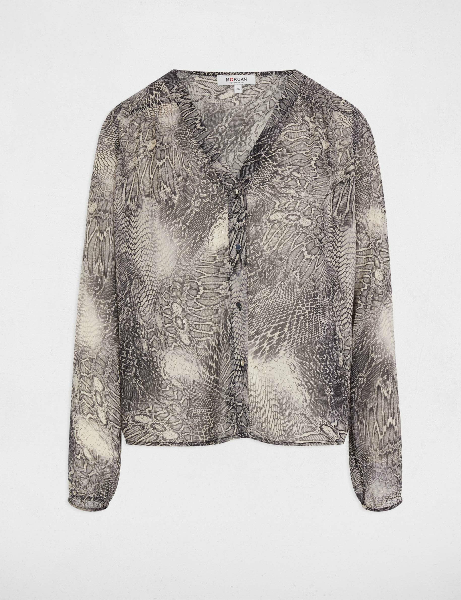 blouse met lange mouwen meerkleurig vrouw Blouse met lange mouwen meerkleurig vrouw