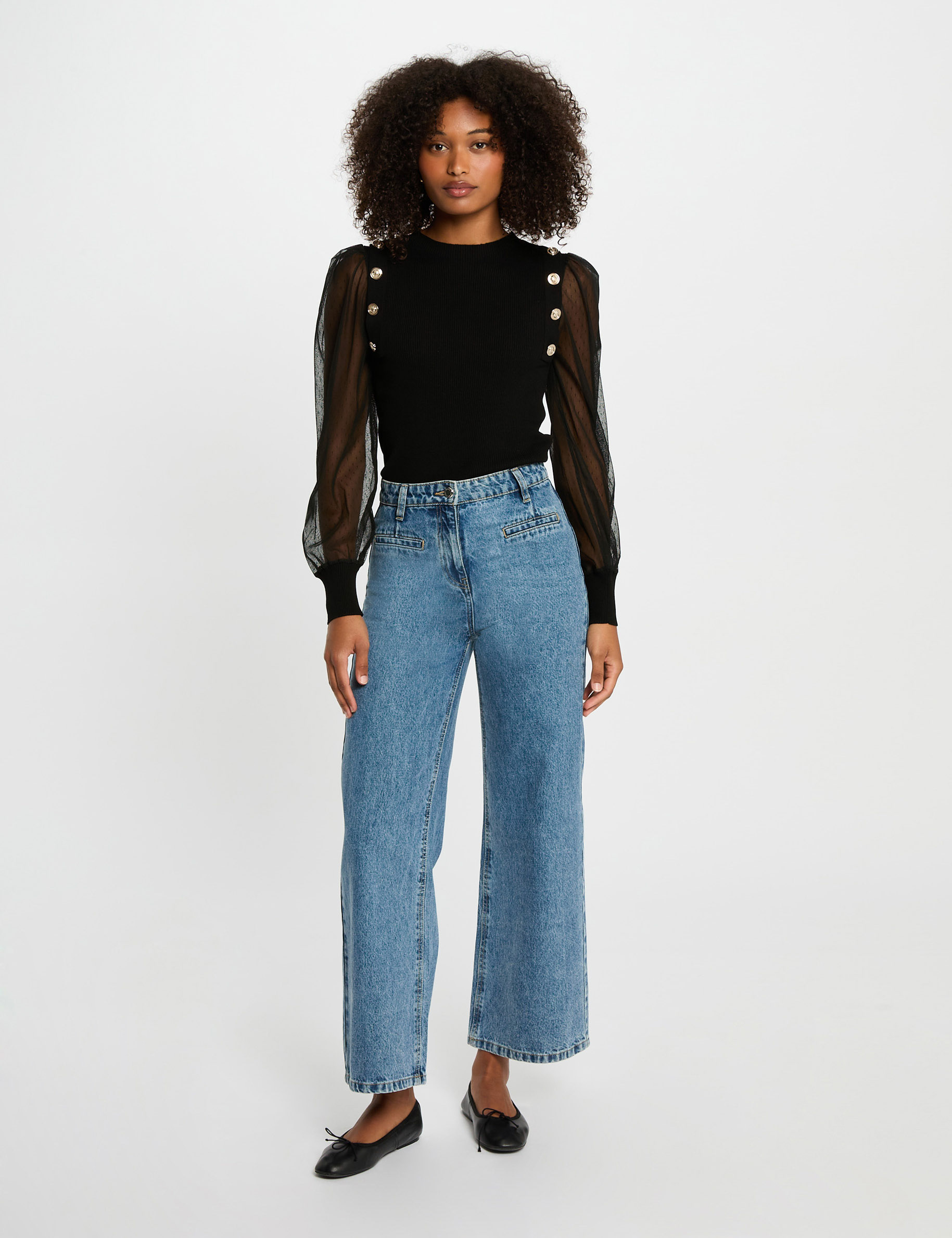 pull col montant noir femme Pull col montant noir femme