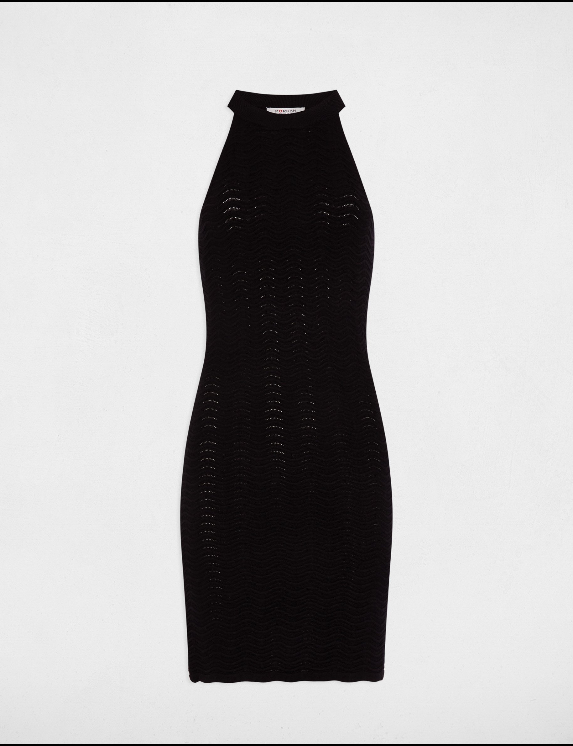 robe tricot courte ajustee noir femme Robe tricot courte ajustée noir femme