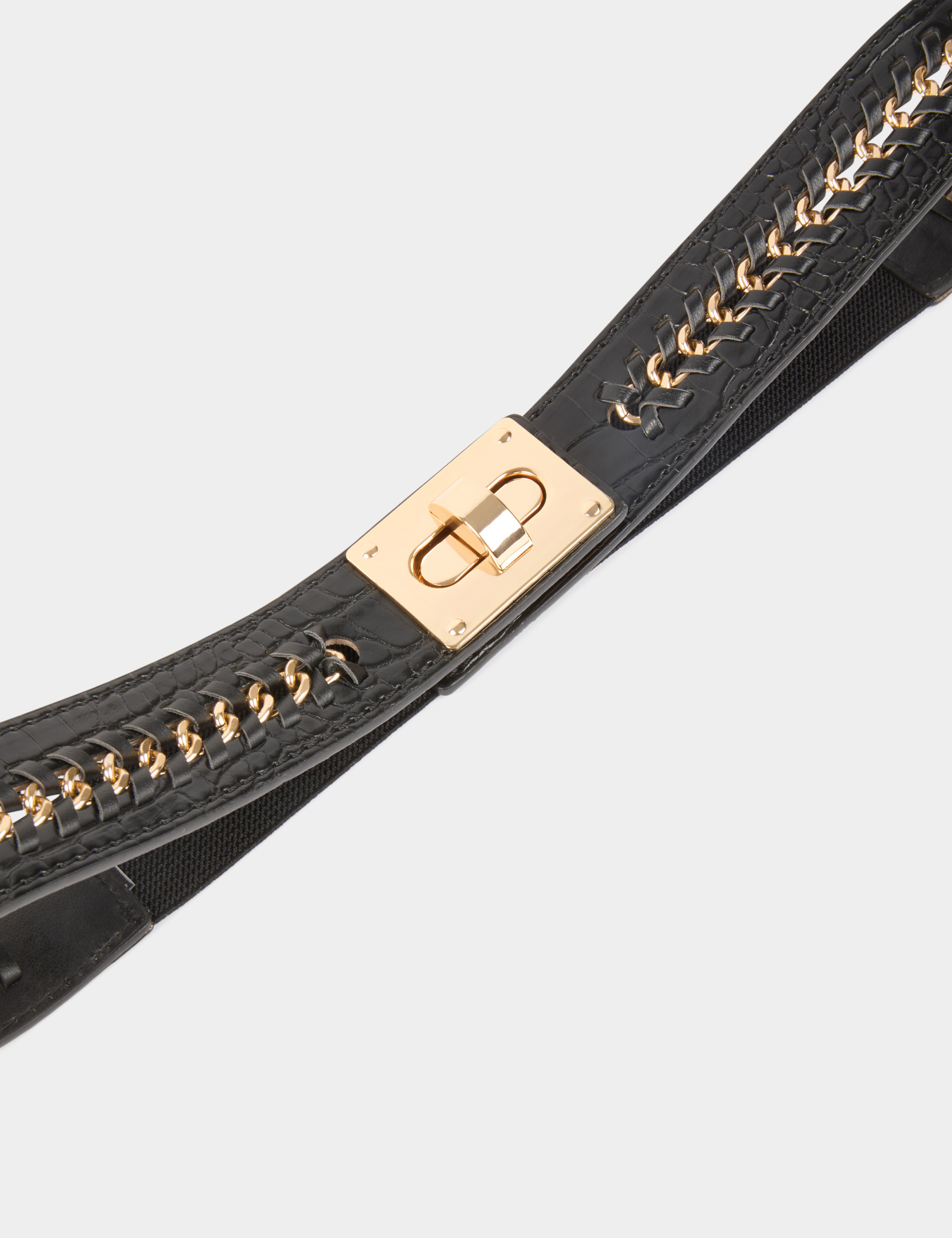 ceinture large elastique noir femme Ceinture large élastique noir femme