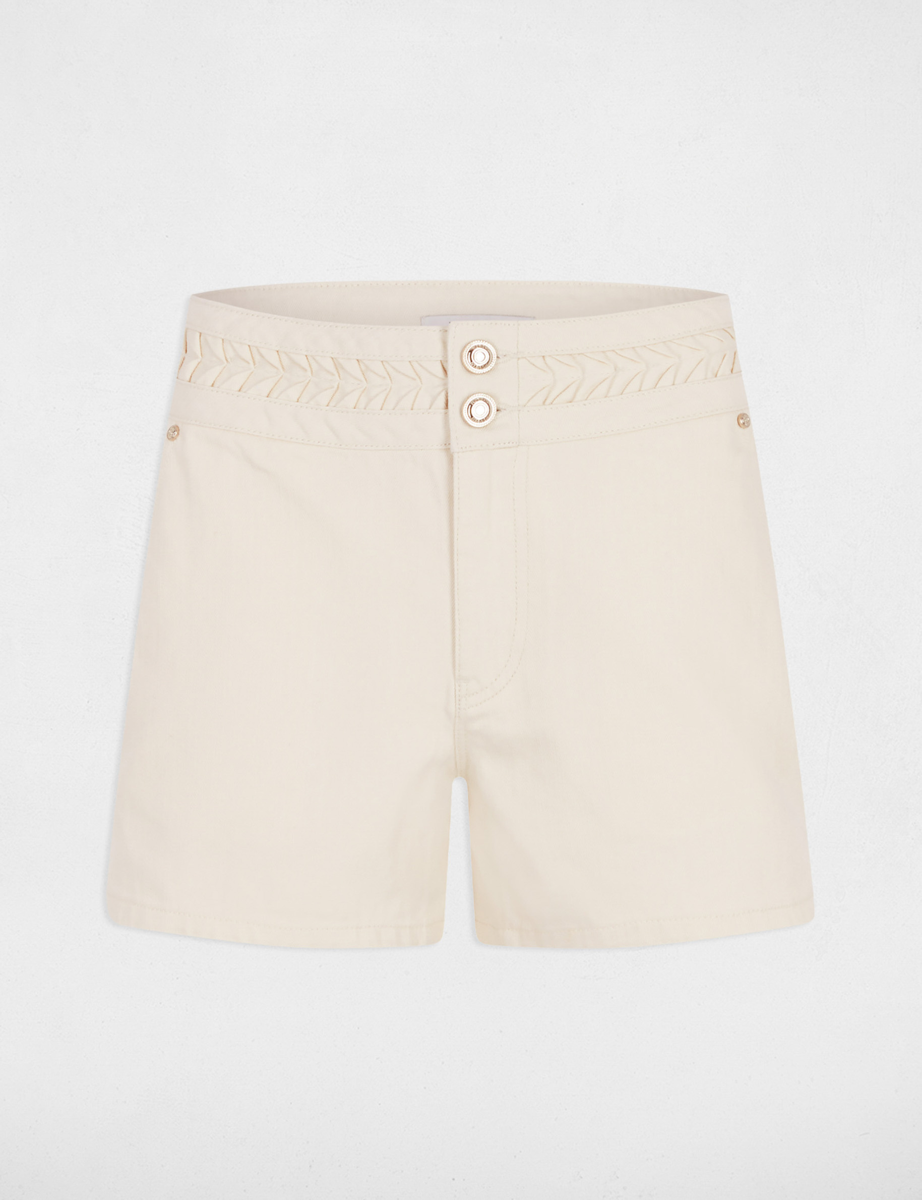 short taille basse en jean creme femme Short taille basse en jean creme femme