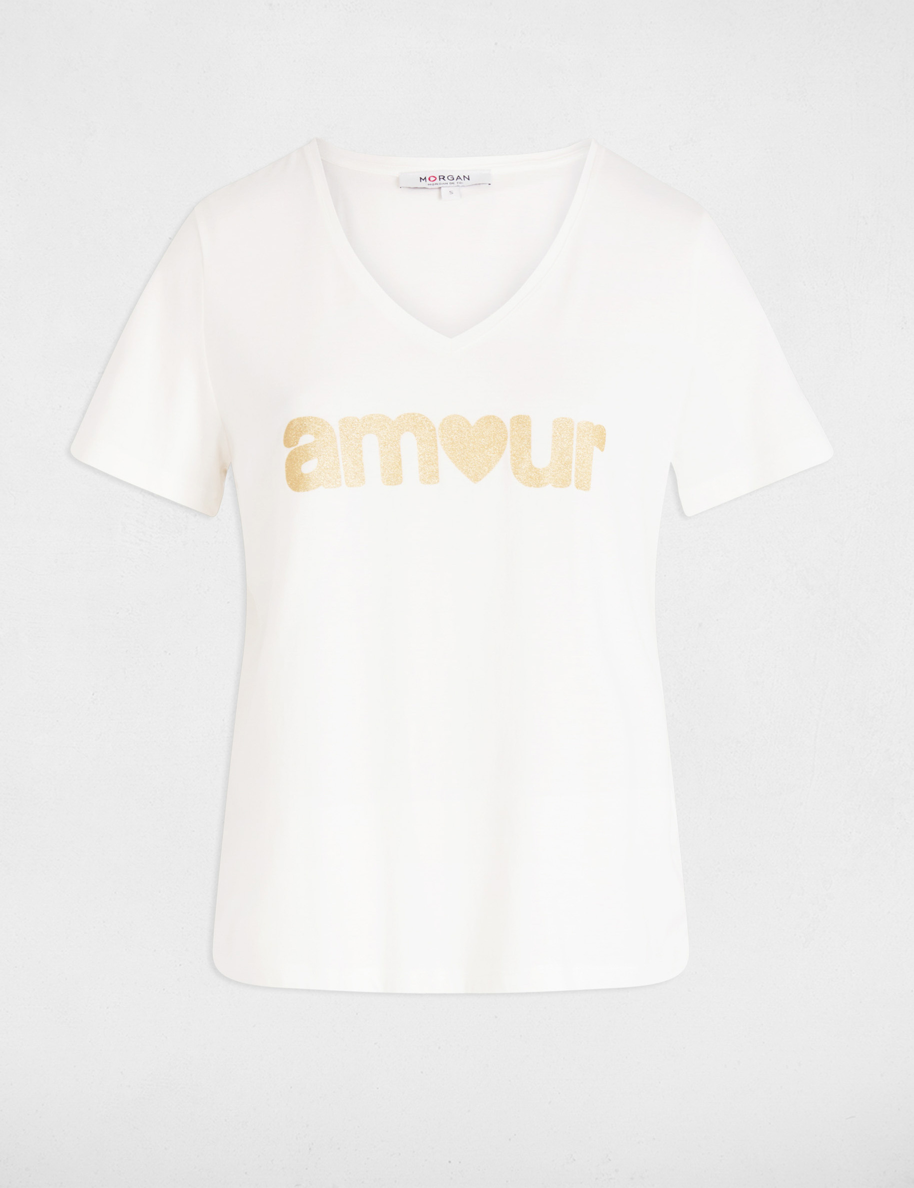 t shirt a inscription blanc femme T-shirt à inscription blanc femme