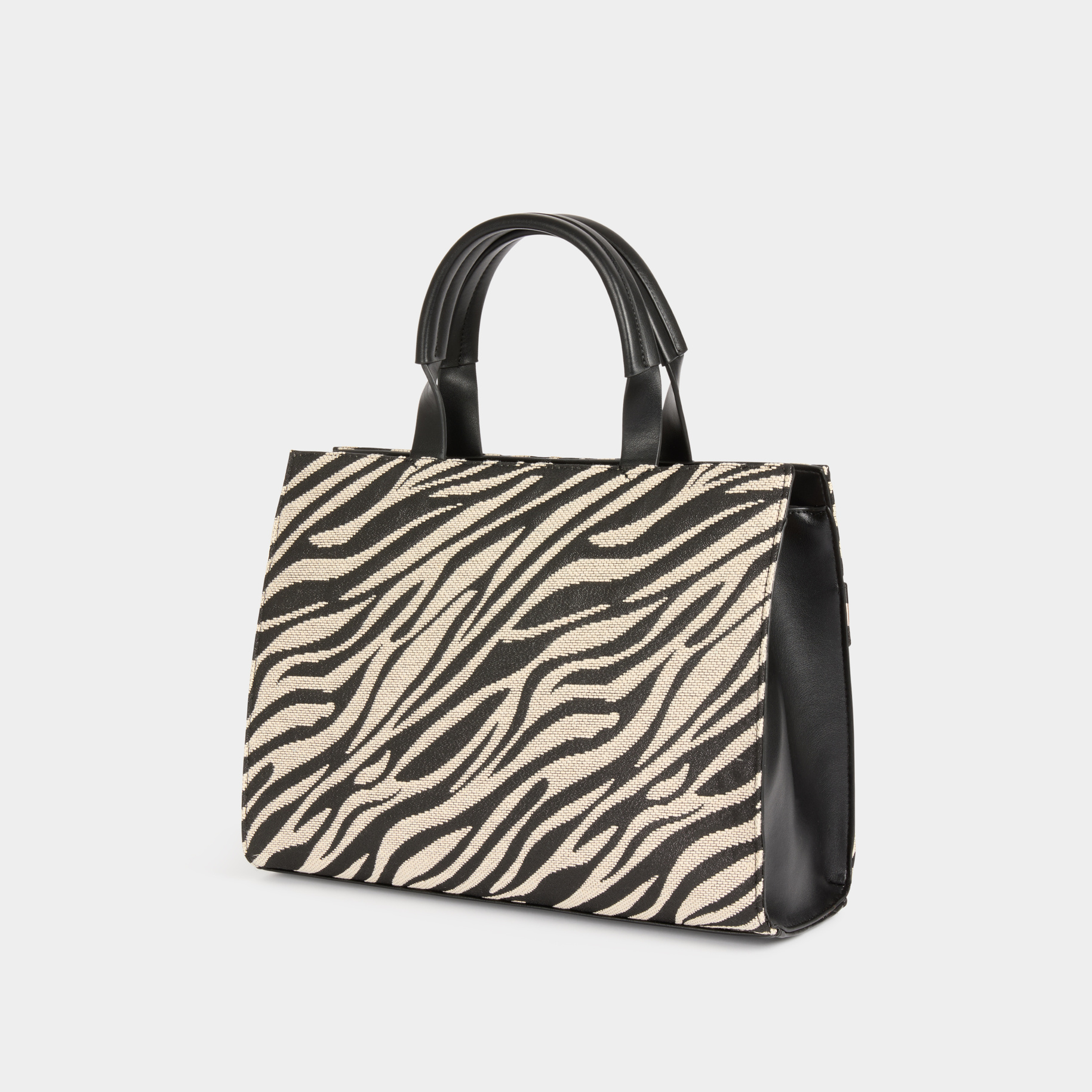 sac cabas imprime leopard ivoire femme Sac cabas imprimé léopard ivoire femme