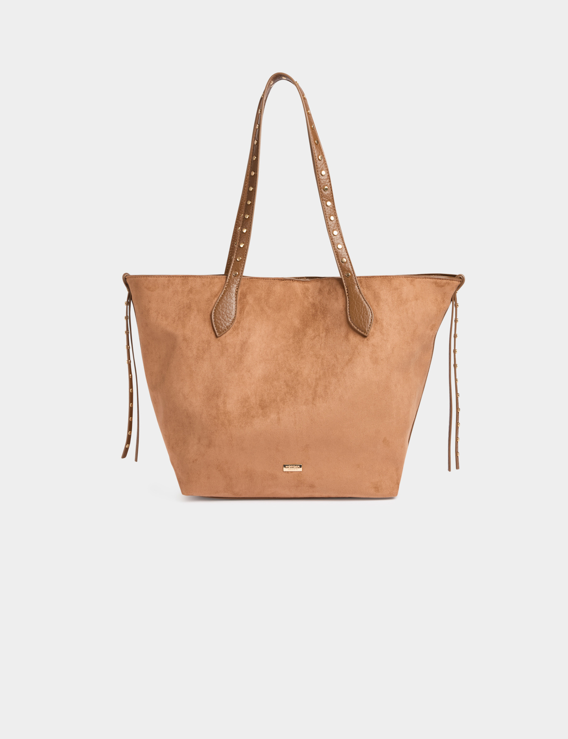 Tote bag suédine beige femme