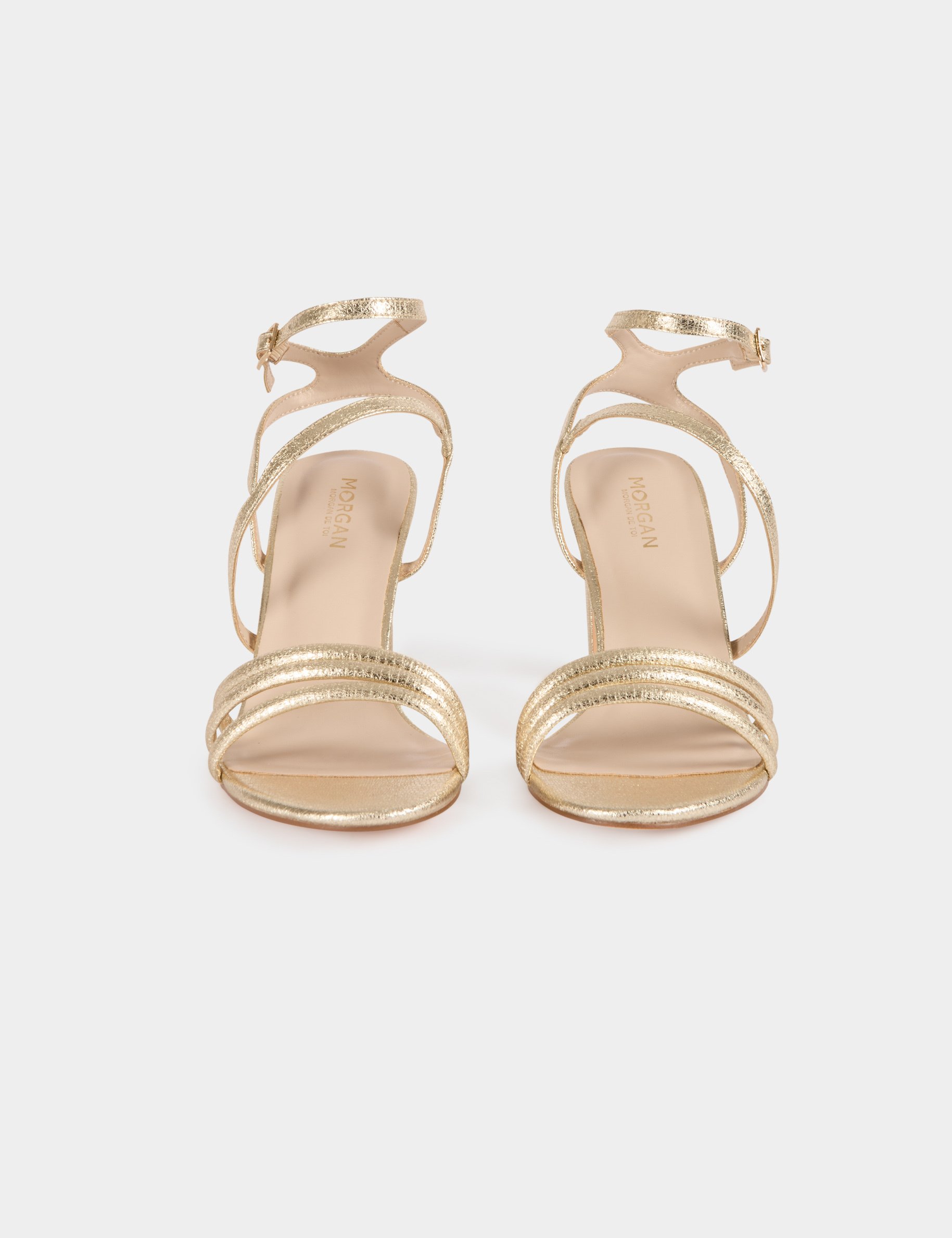 Gouden sandalen goudgeel vrouw