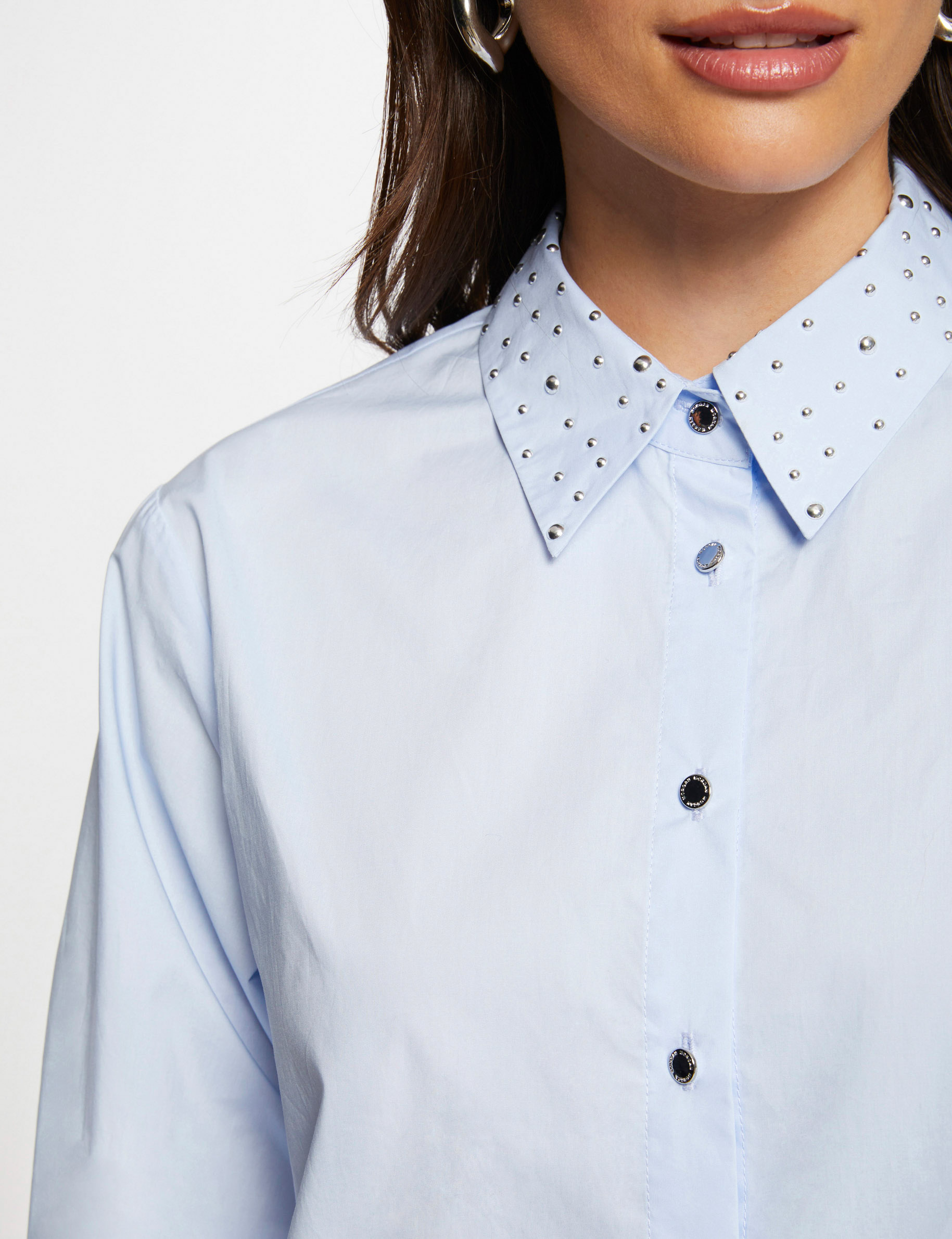 overhemd met lange mouwen blauw medium vrouw Overhemd met lange mouwen blauw medium vrouw