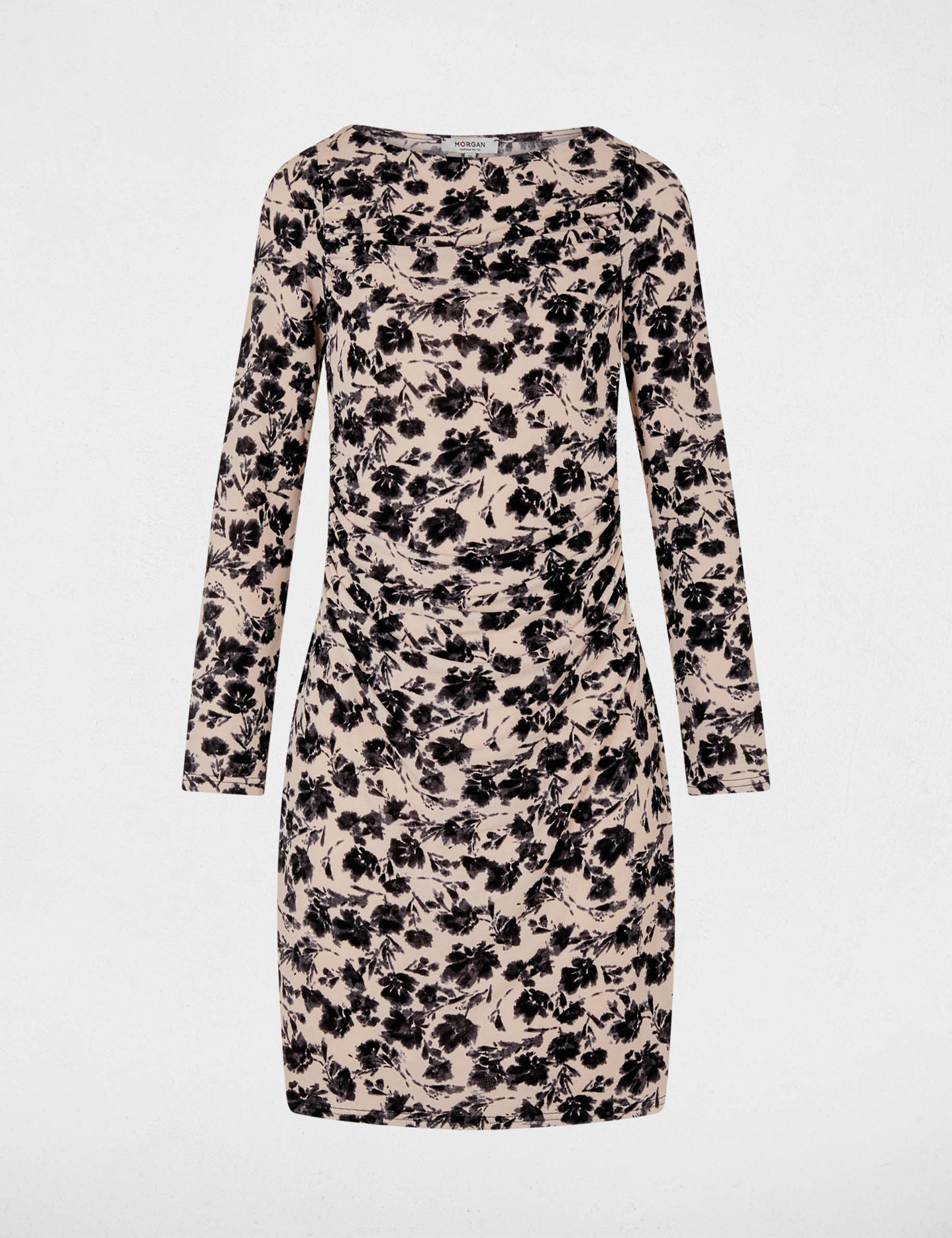 Robe maille imprim&eacute;e multicolore femme