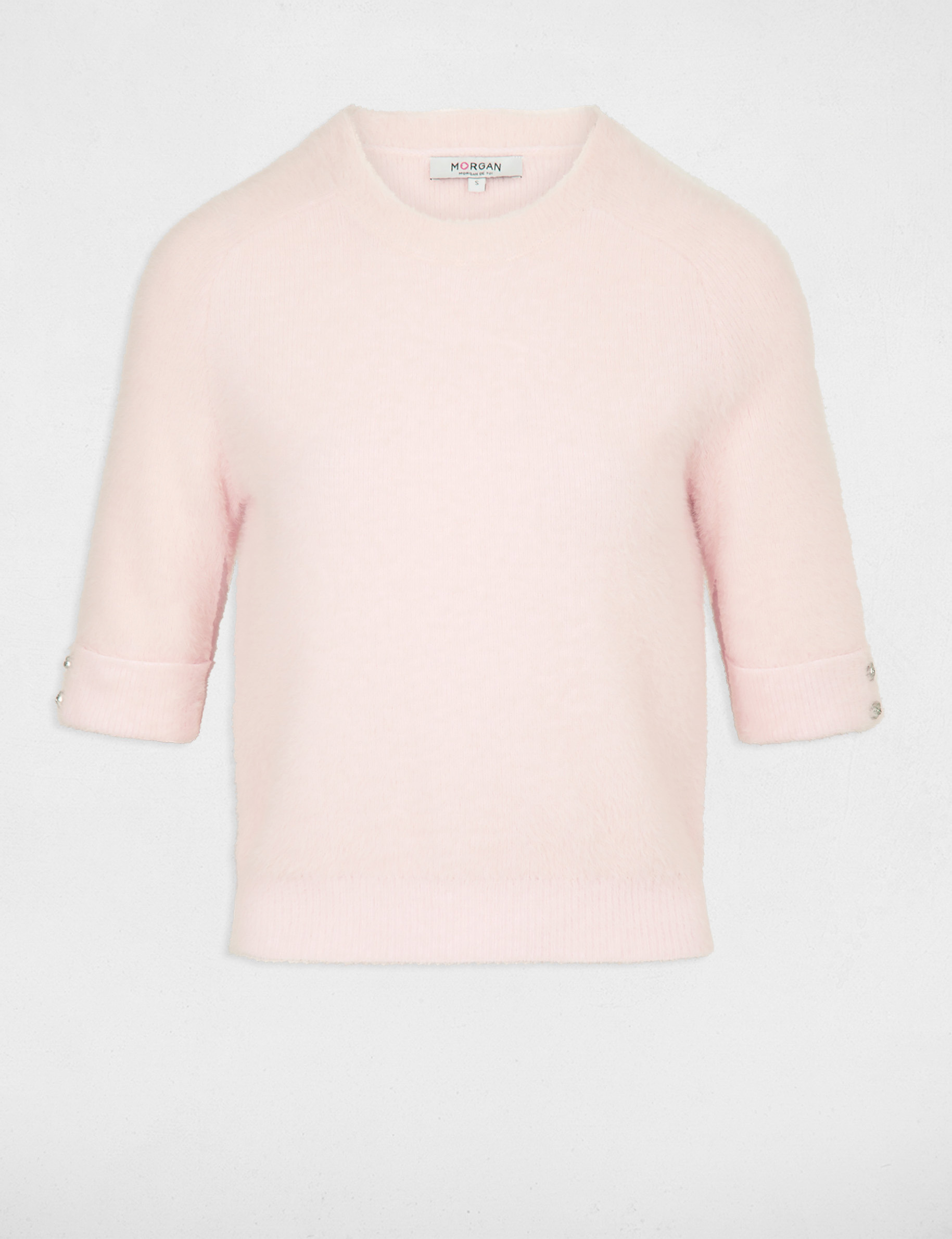 pull manches courtes rose femme Pull manches courtes rose femme