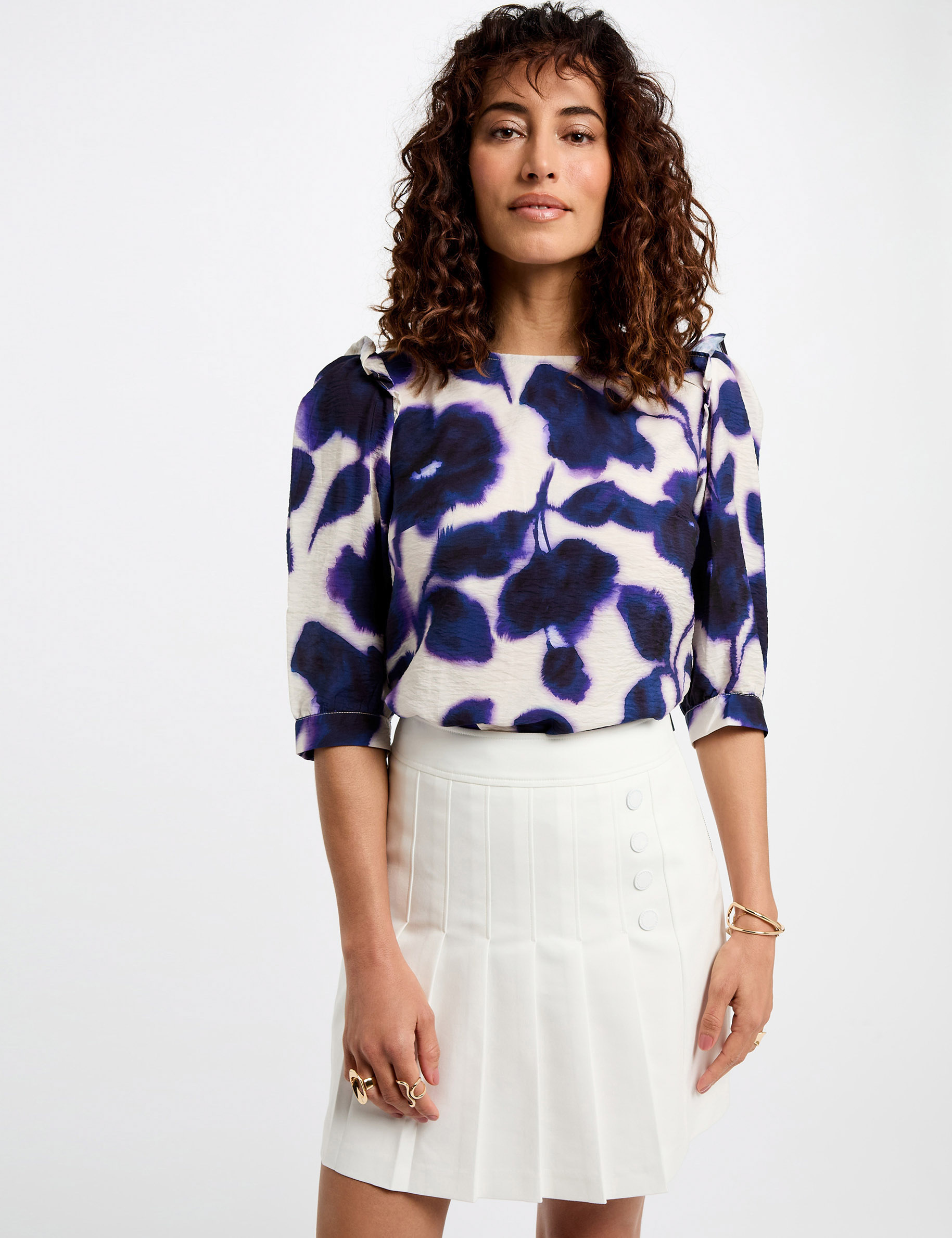 jupe courte plissee blanc femme Jupe courte plissée blanc femme