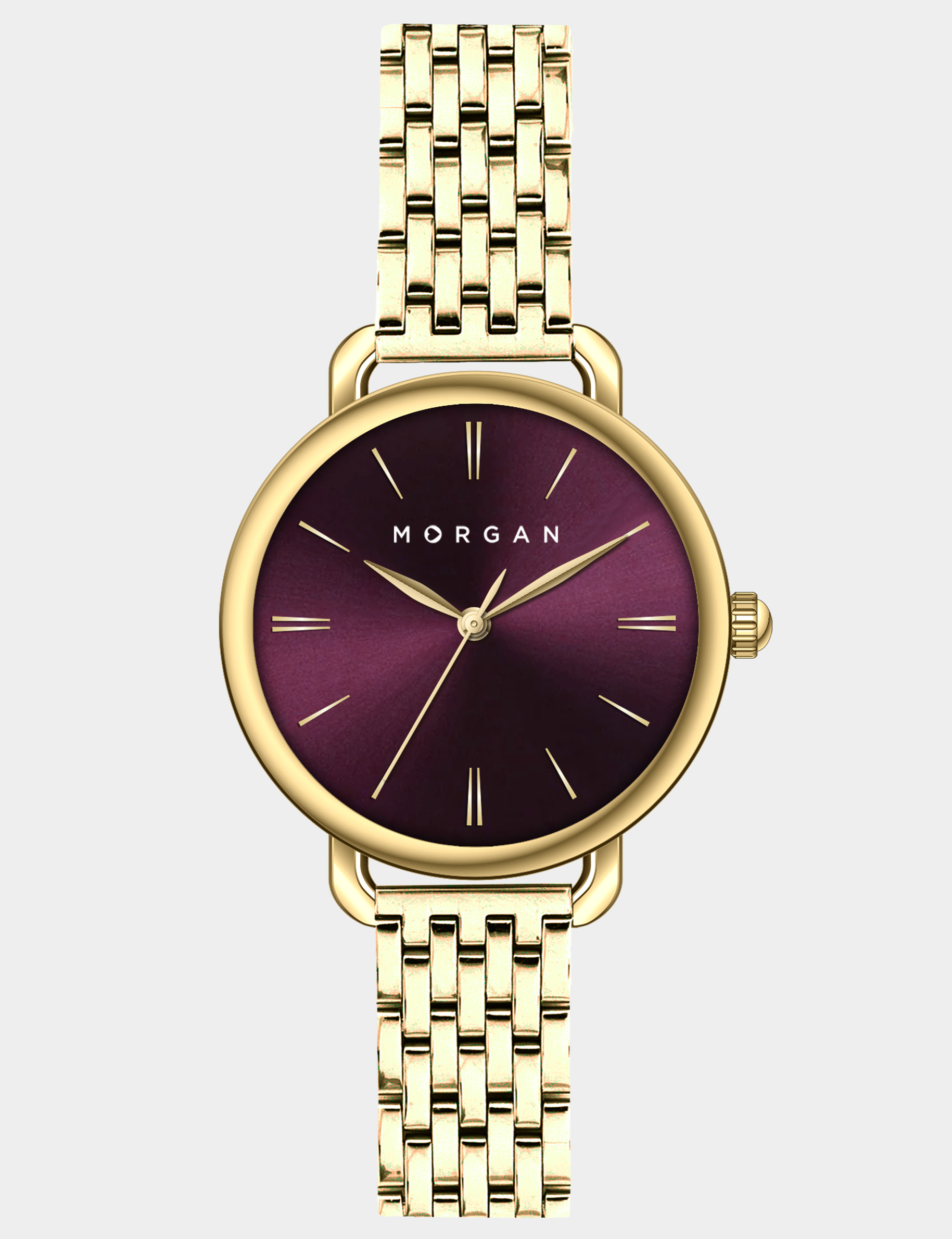 Montre classique jaune or femme