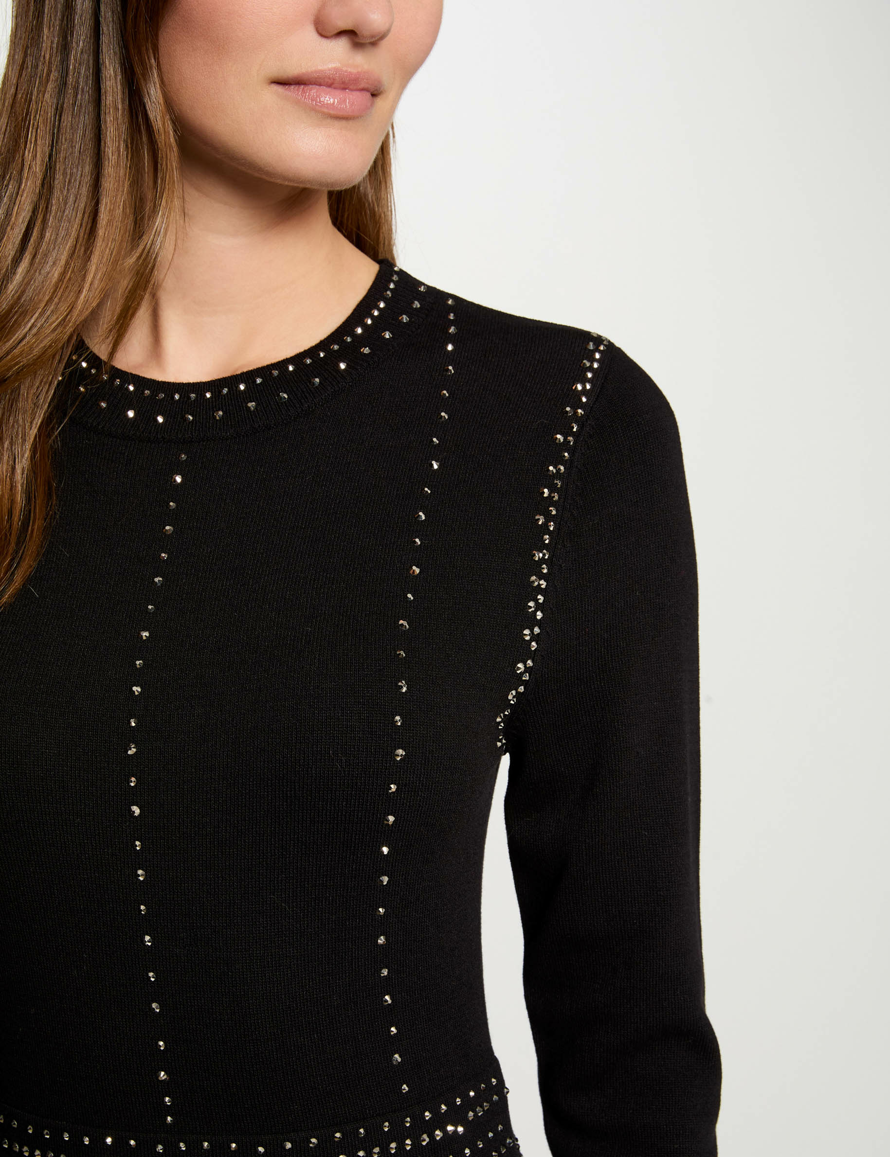 robe tricot courte ajustee noir femme Robe tricot courte ajustée noir femme