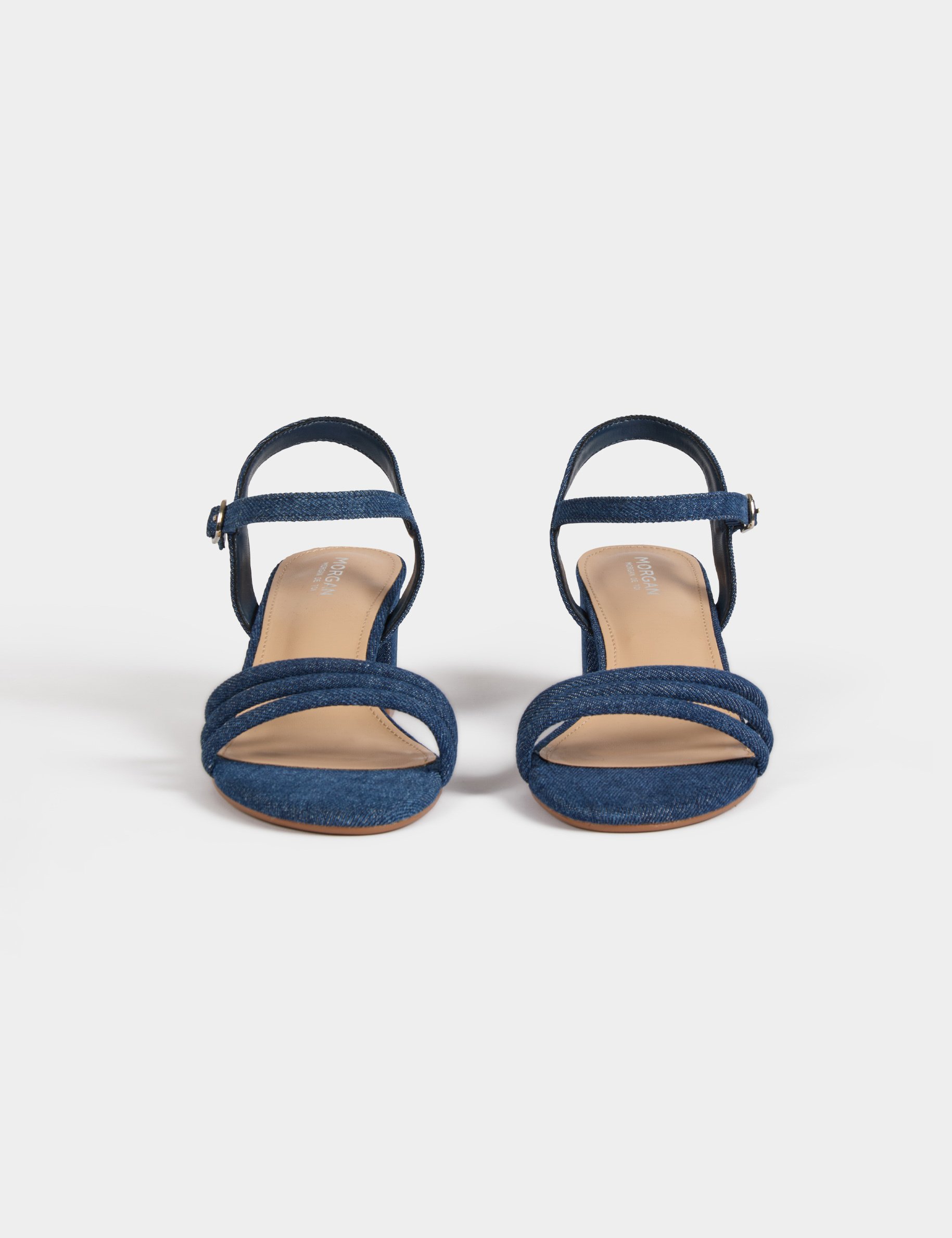 Jeans slippers ruw denim vrouw