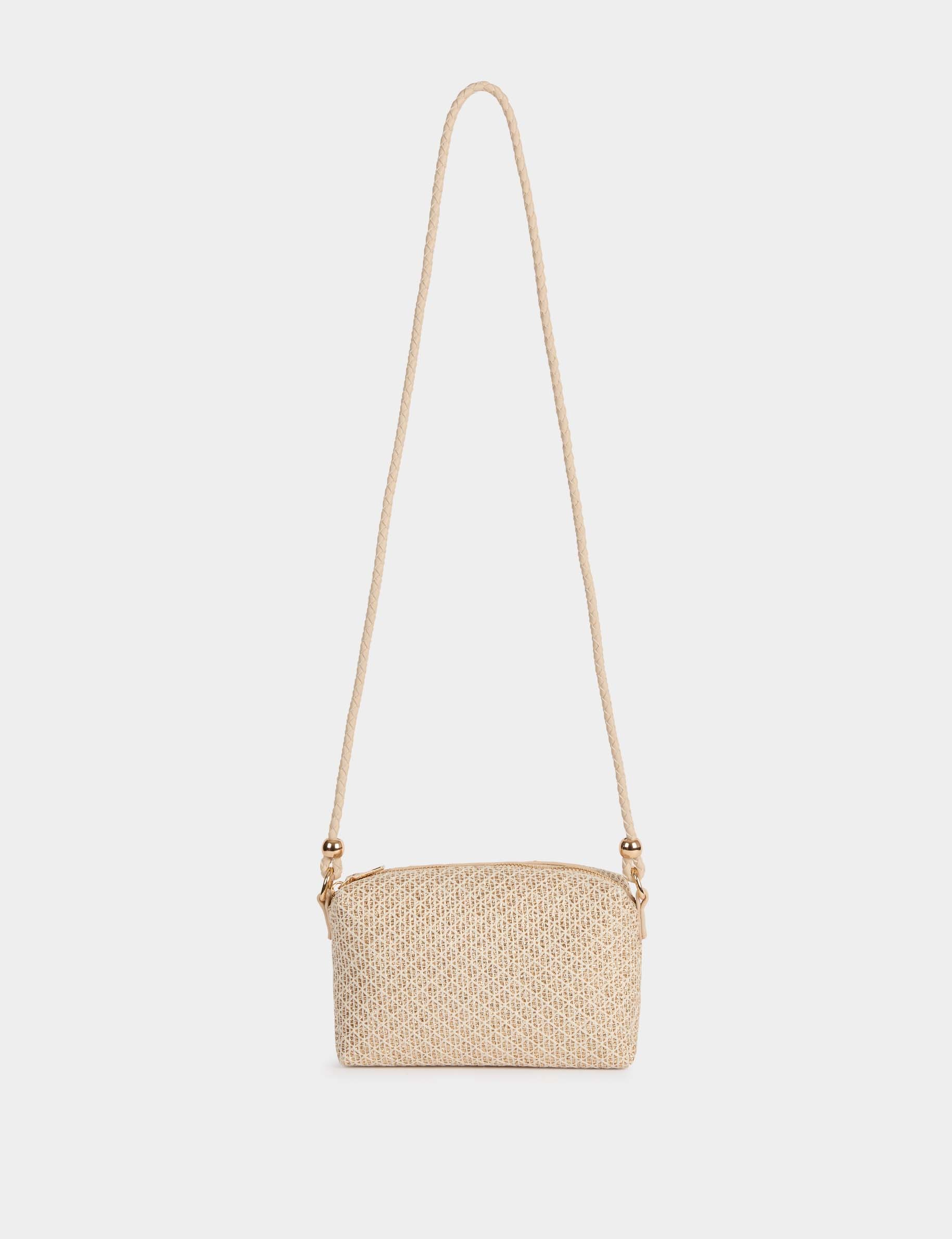 Sac bandouli&egrave;re jaune or femme