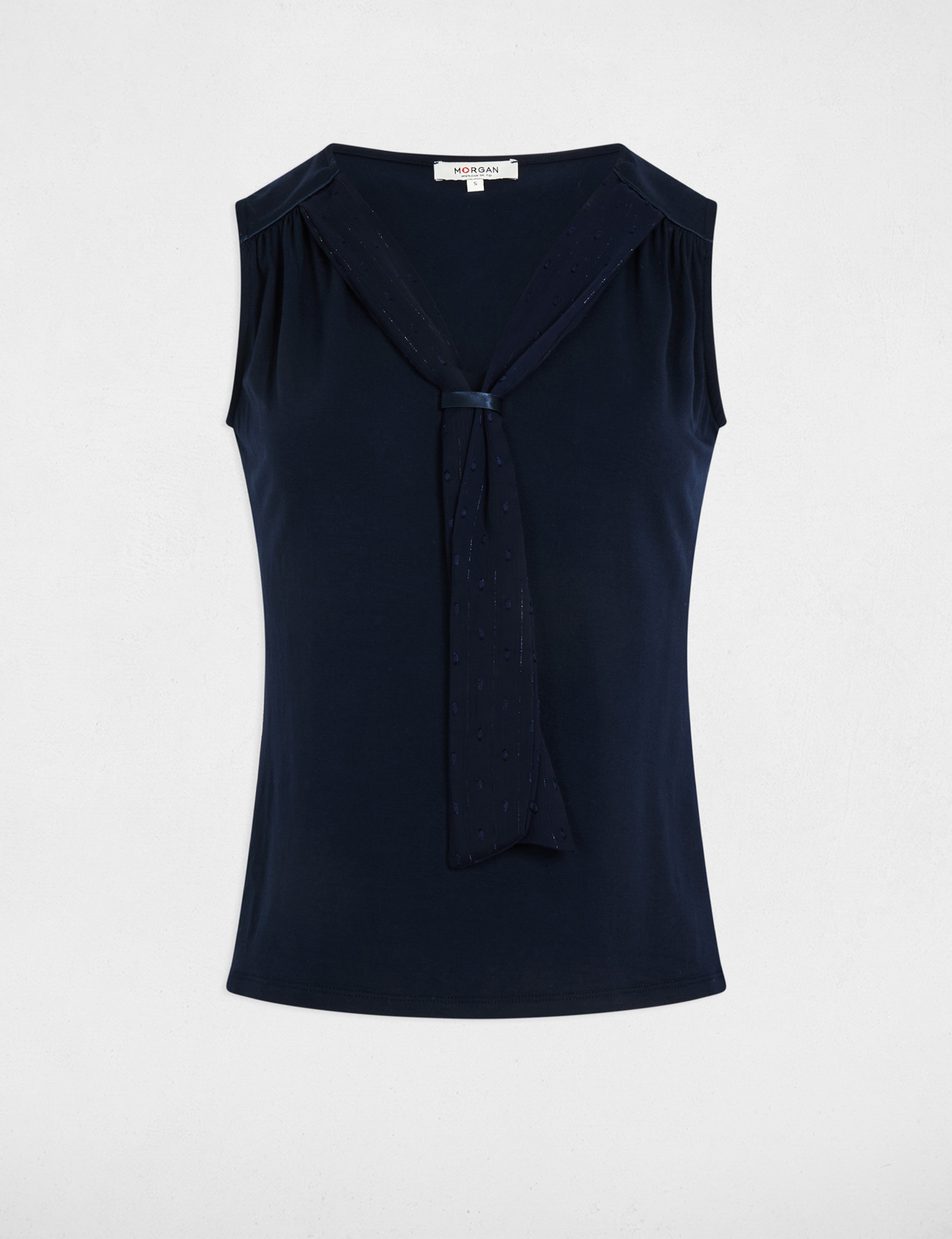 debardeur sans manches bleu marine femme Débardeur sans manches bleu marine femme