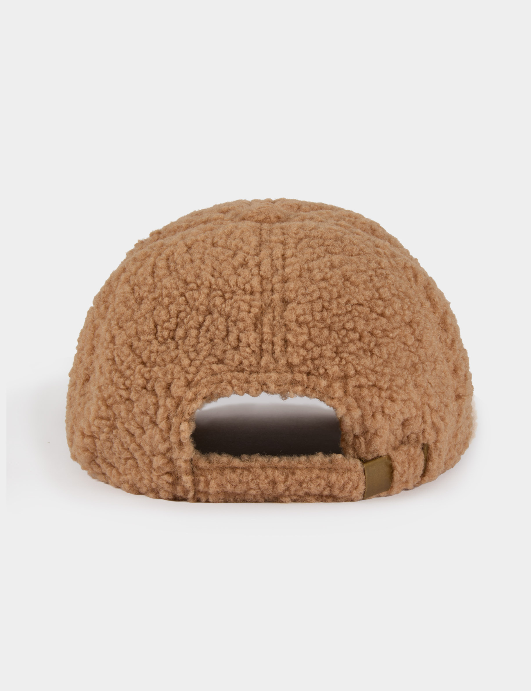 Petten van imitatiebont camel vrouw