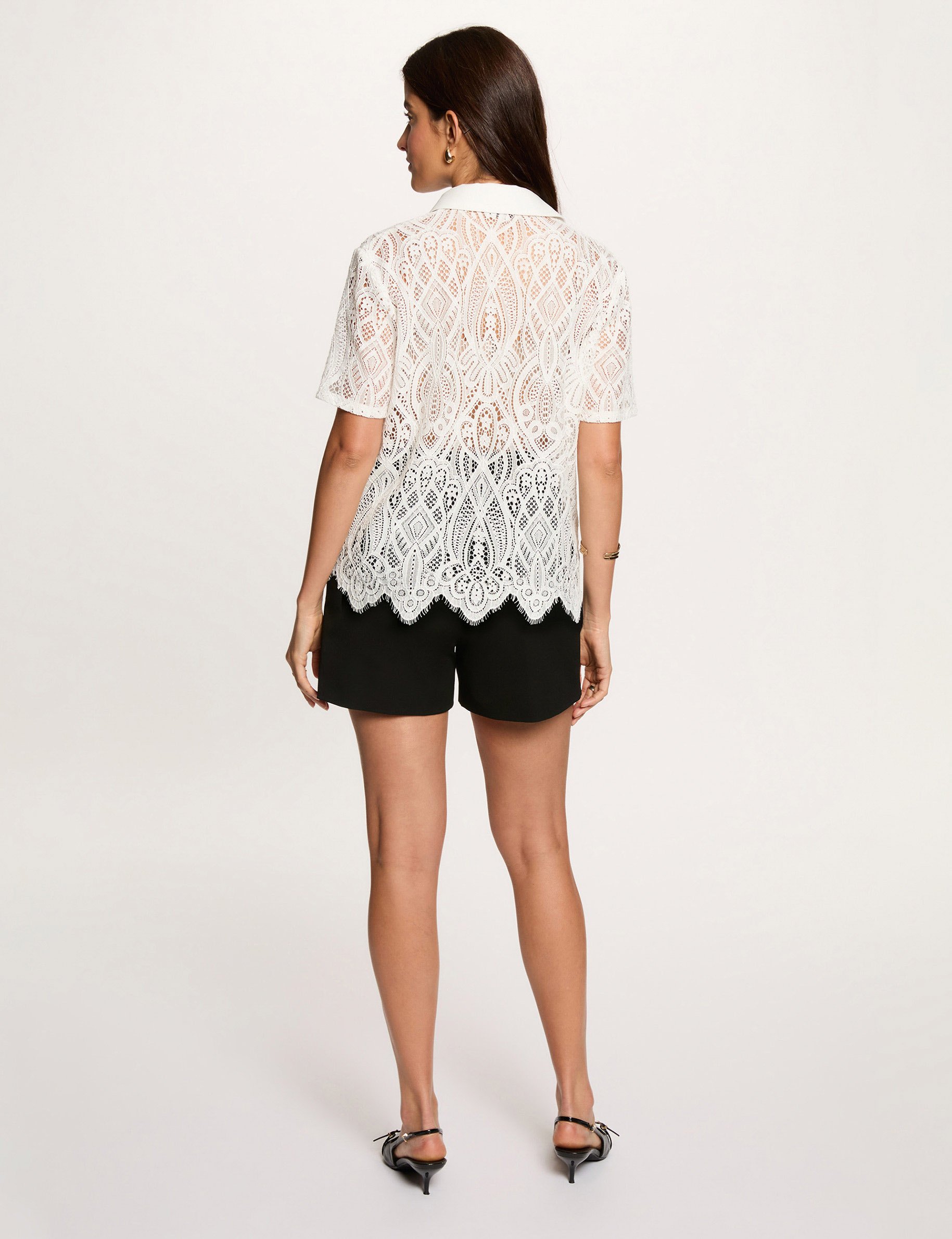 High-waist short zwart vrouw