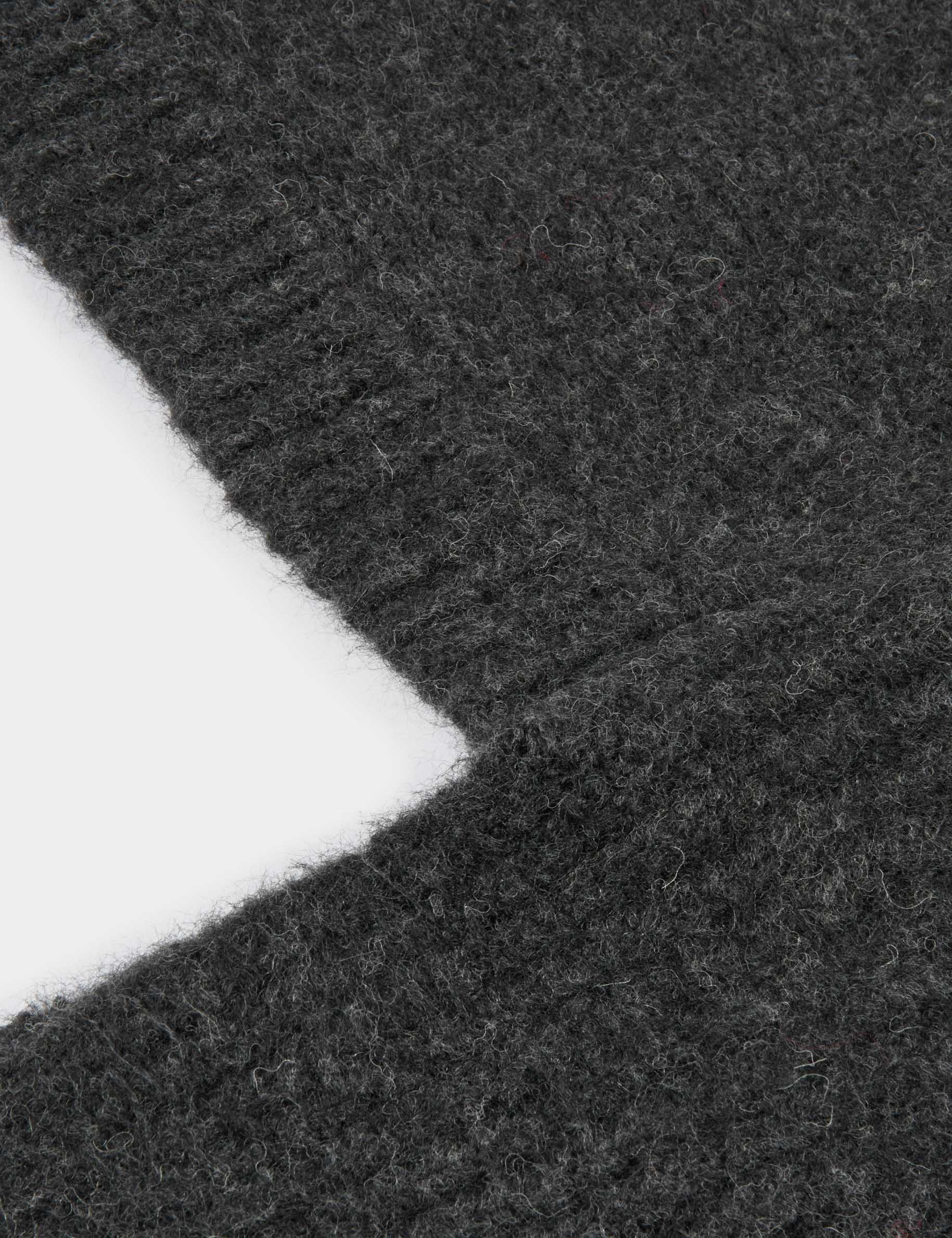 Cagoule &eacute;charpe gris fonc&eacute; femme