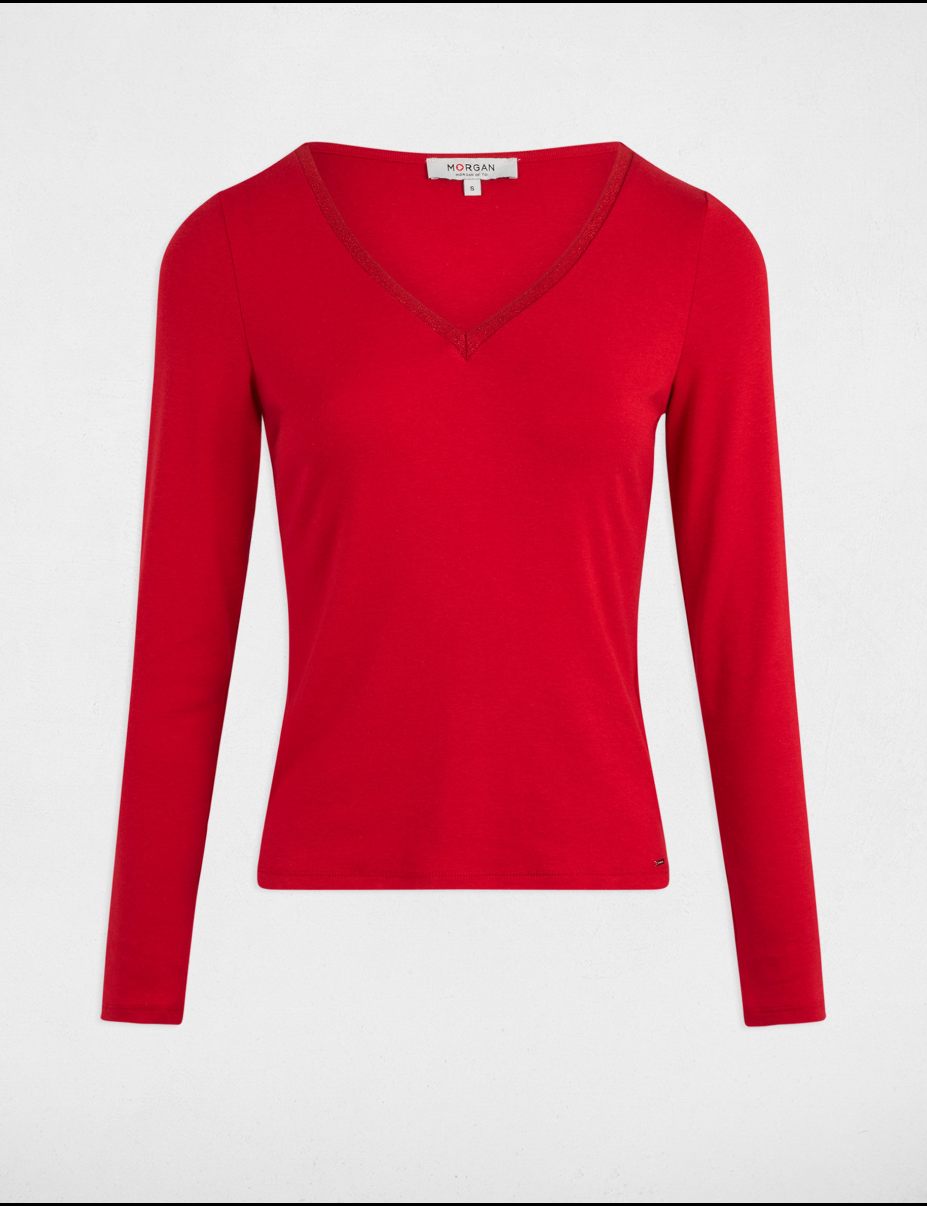 t shirt met lange mouwen rood vrouw T-shirt met lange mouwen rood vrouw