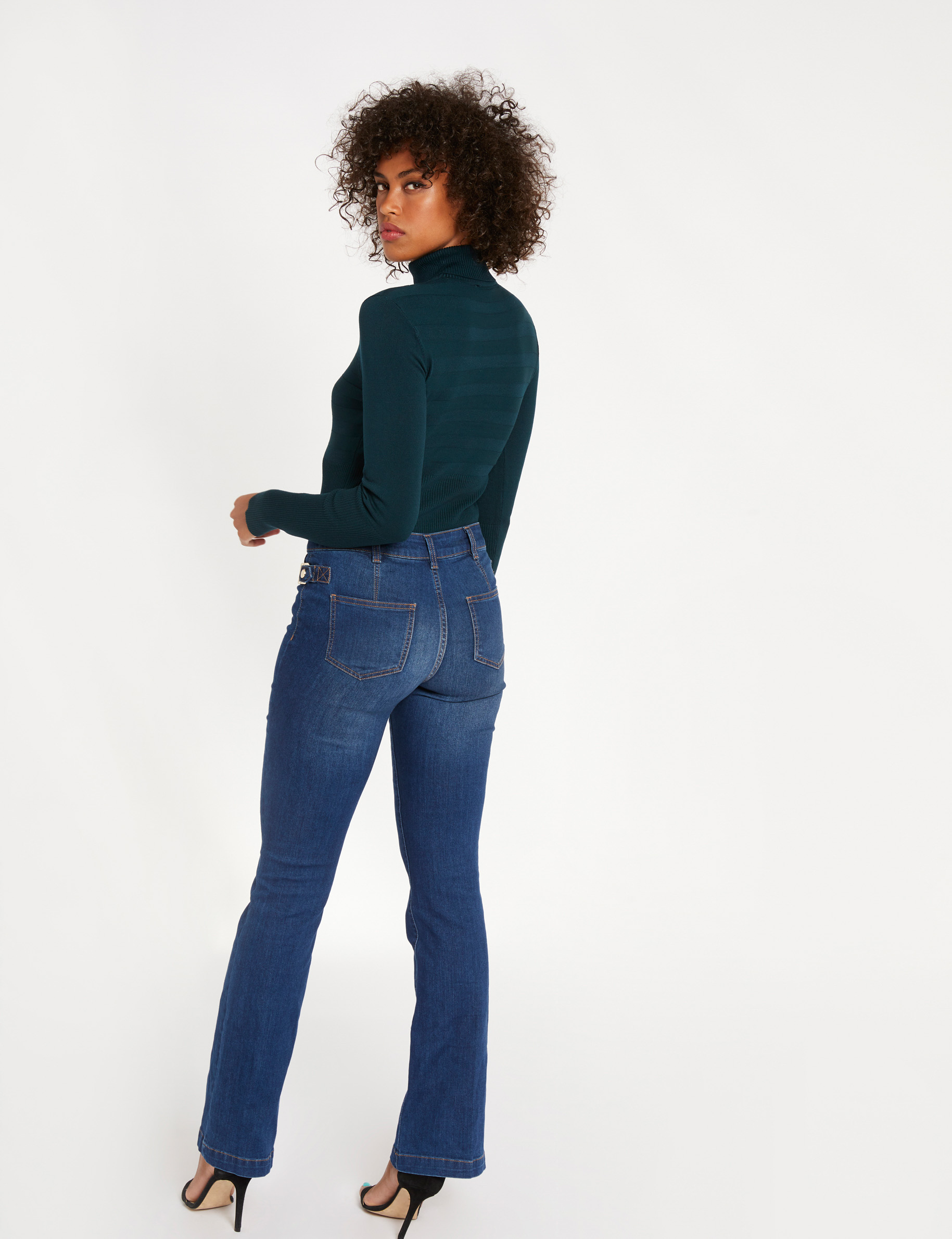 Nauwsluitende coltrui medium groen vrouw