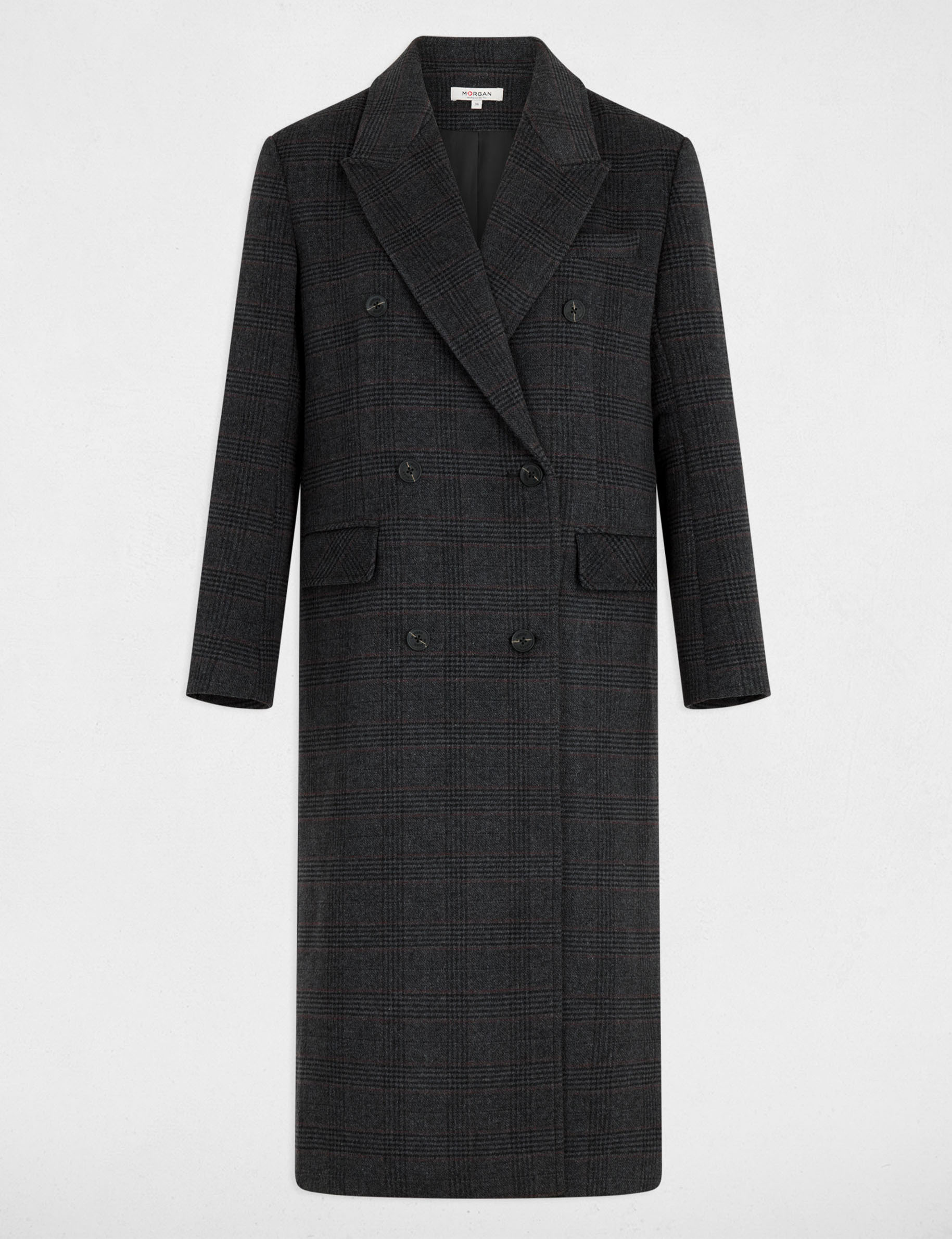 Tweed jas met reverskraag meerkleurig vrouw