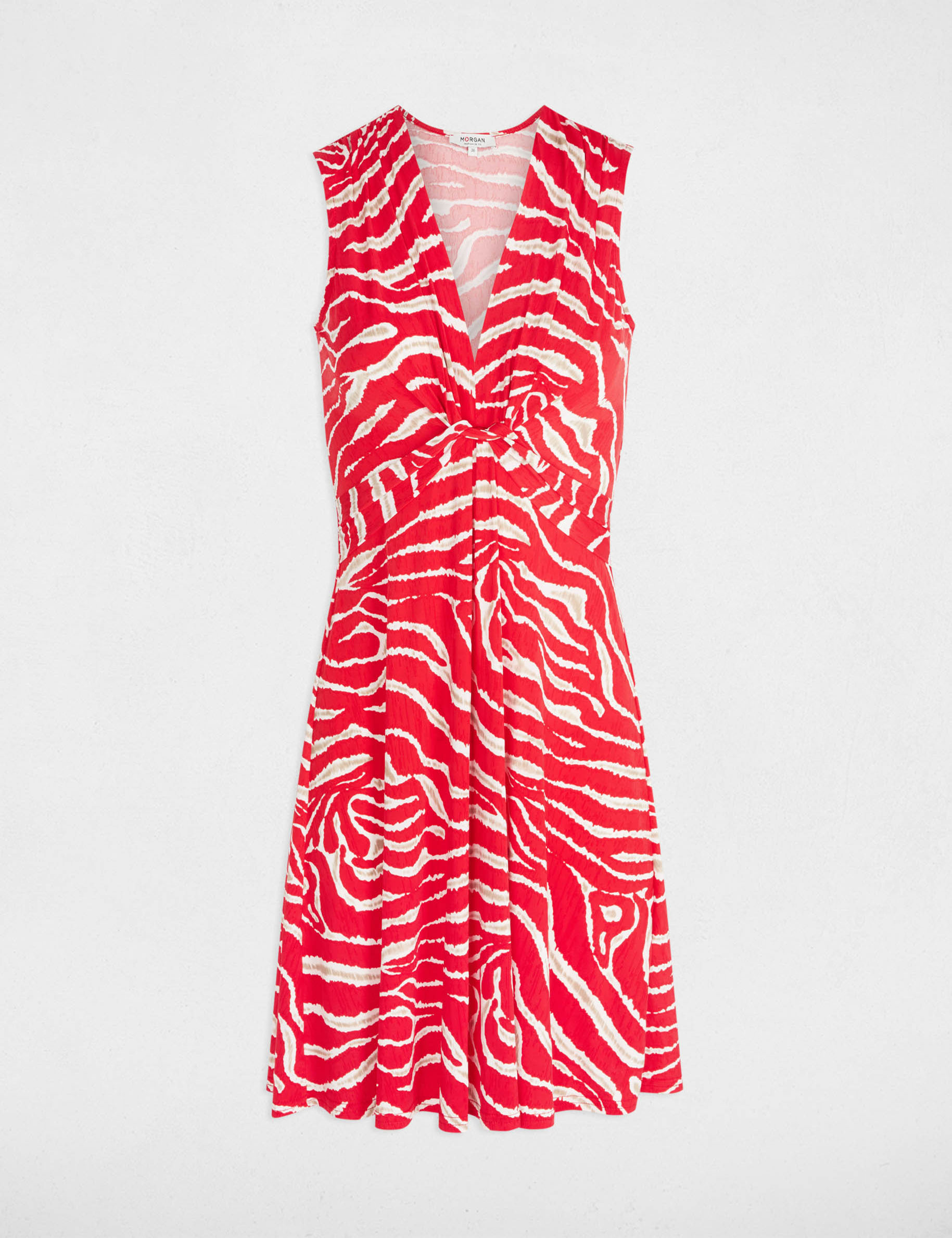 robe courte ajustee imprimee multicolore femme Robe courte ajustée imprimée multicolore femme