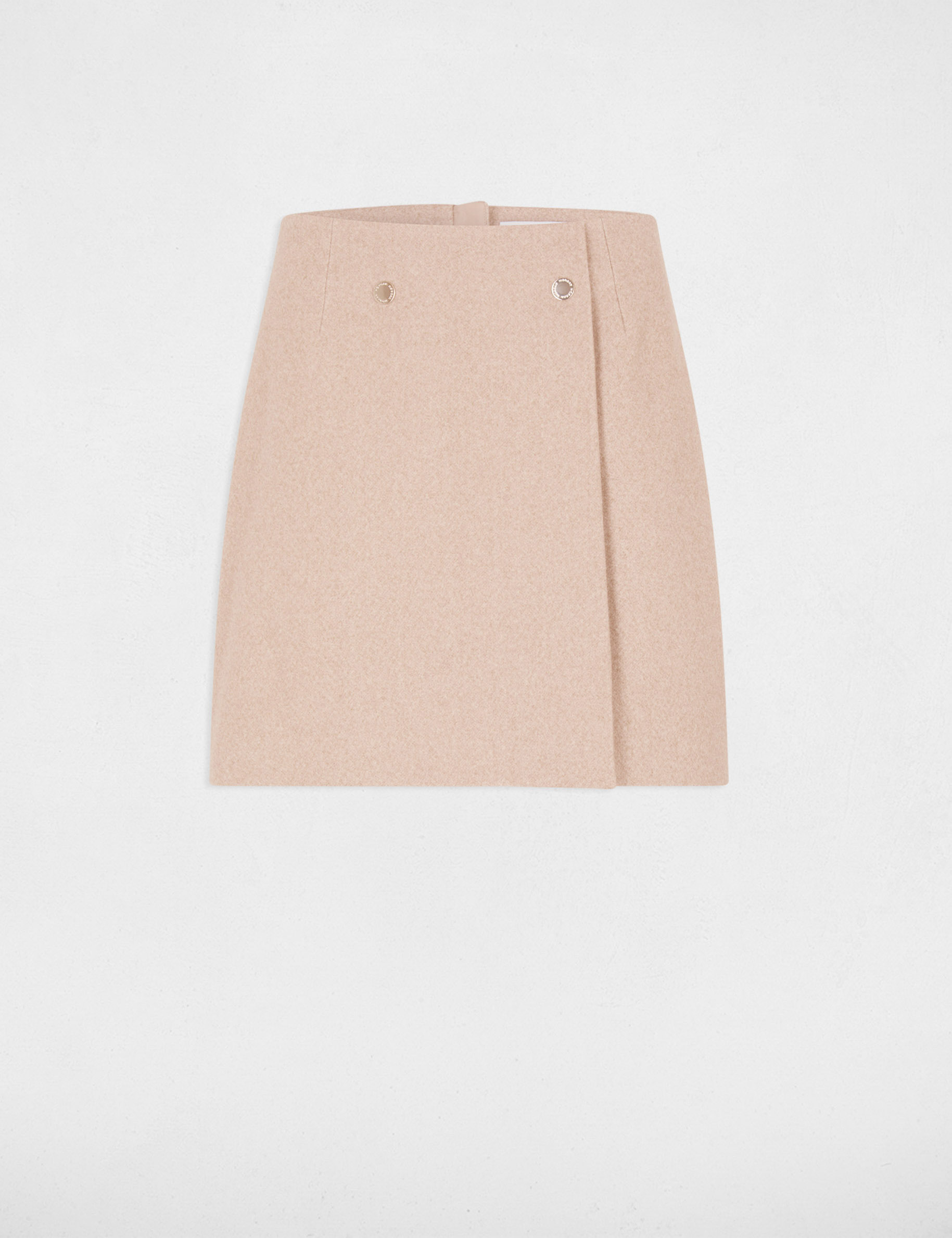 Jupe courte beige moyen femme