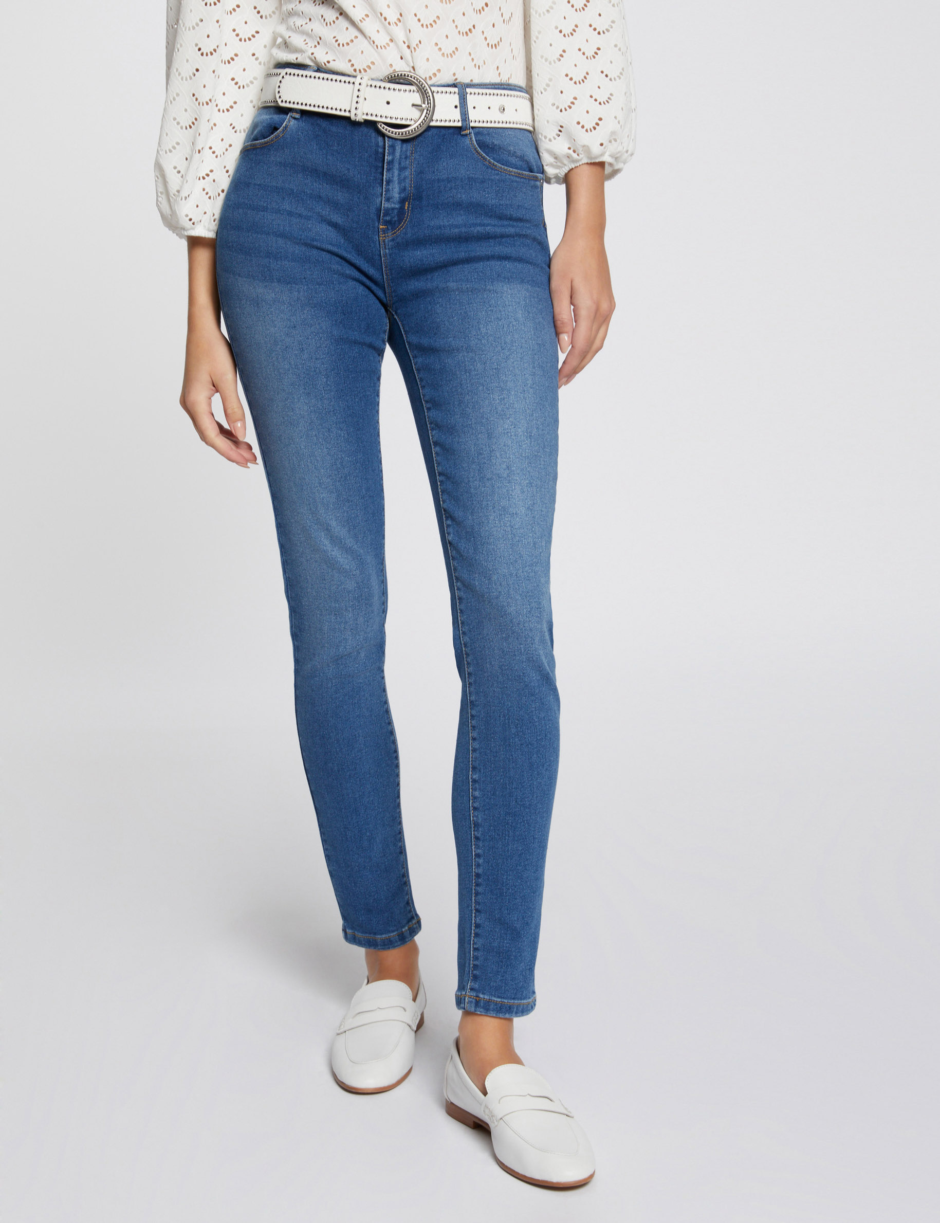 Jeans slim taille standard jean stone femme