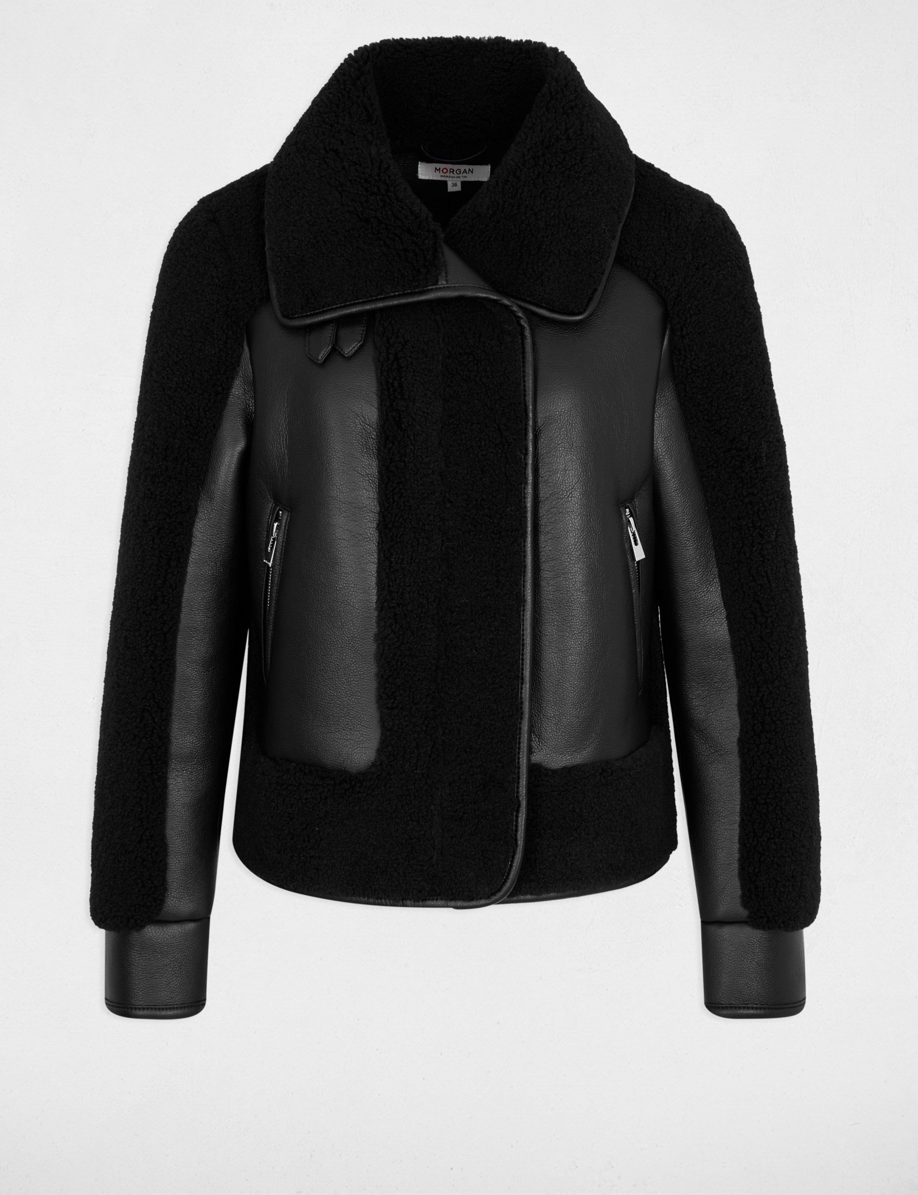 manteau court col tailleur noir femme Manteau court col tailleur noir femme