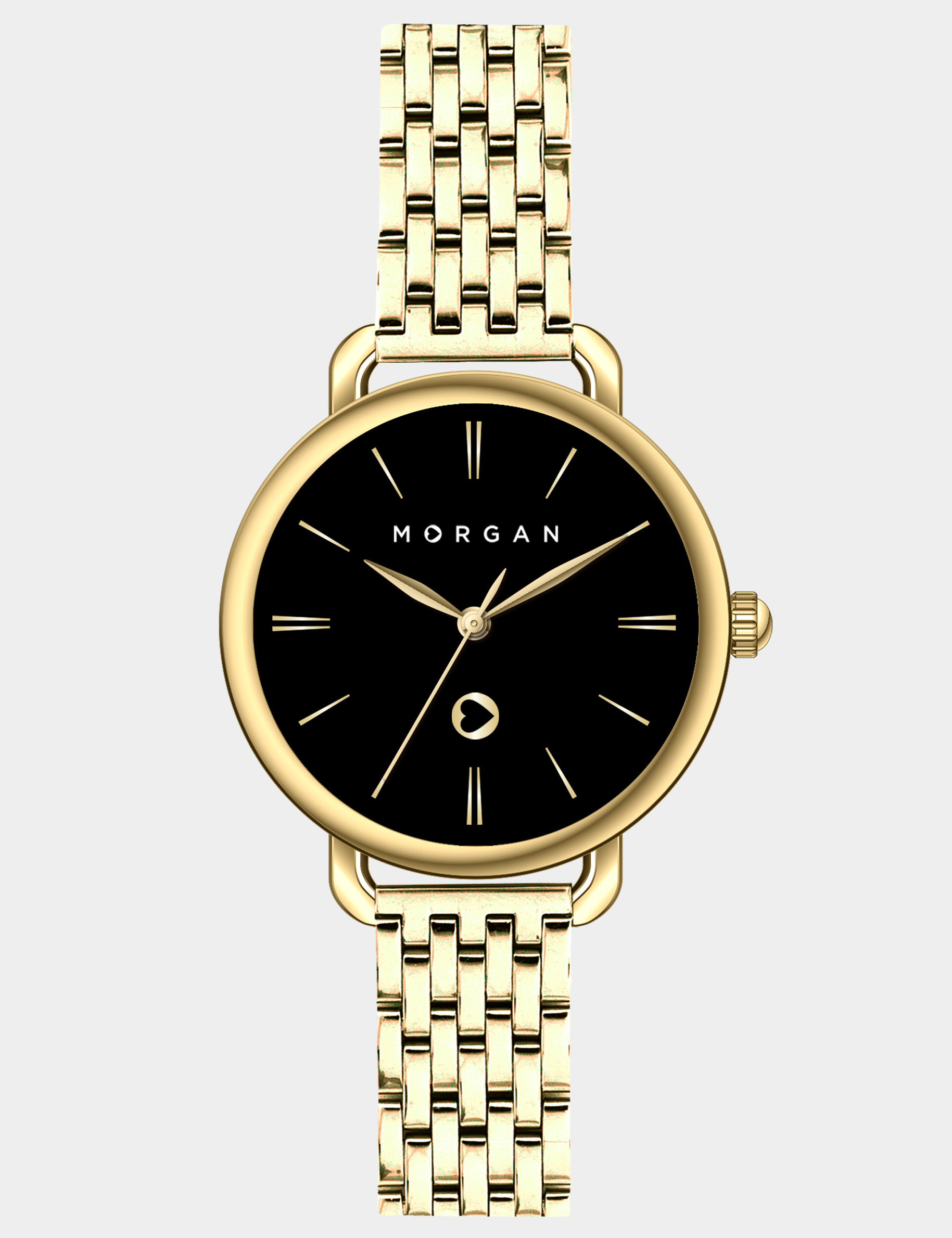 Montre classique jaune or femme
