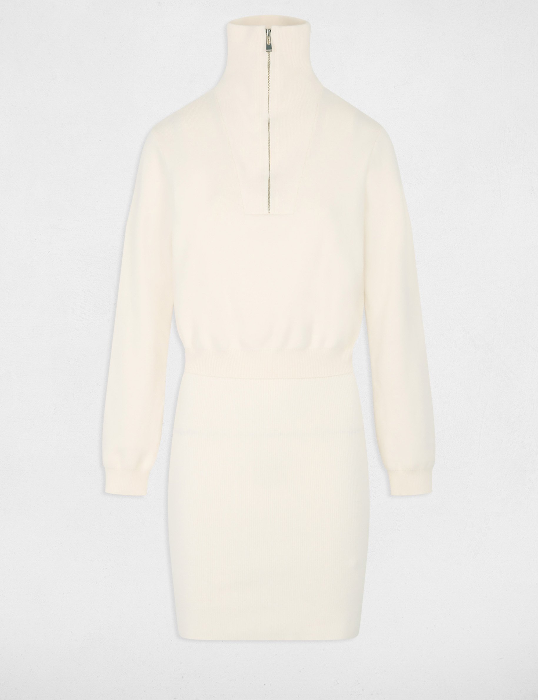 robe courte effet 2 en 1 ivoire femme Robe courte effet 2-en-1 ivoire femme