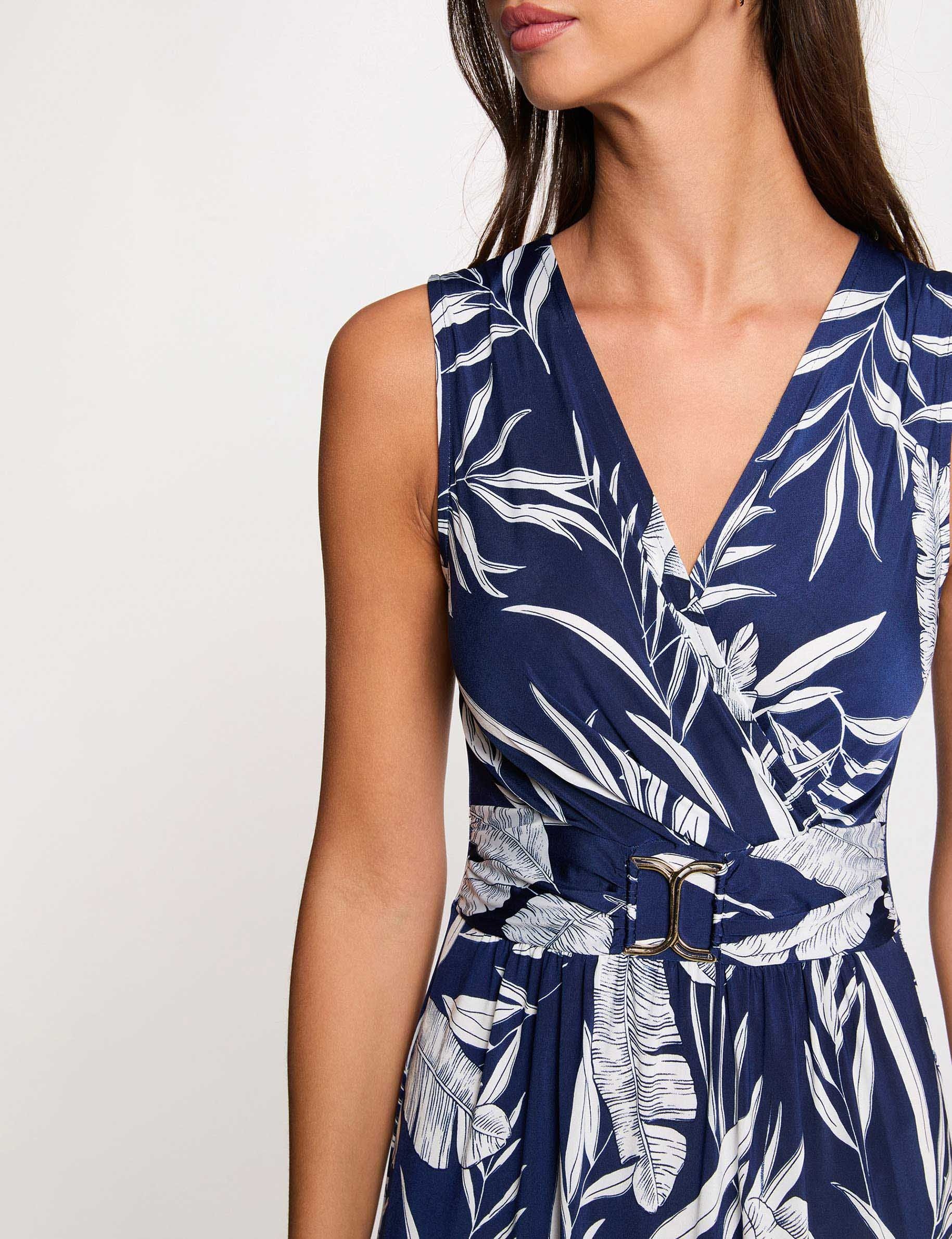 Robe courte d&eacute;collet&eacute; multicolore femme