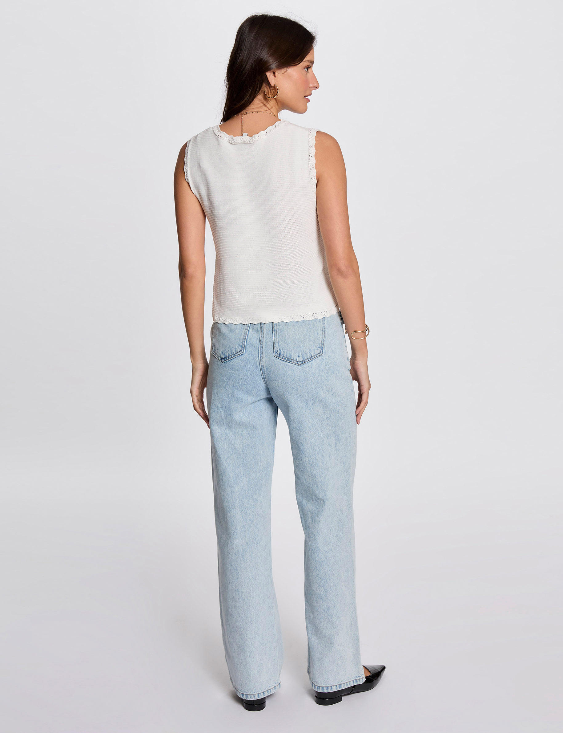 gilet sans manches blanc femme Gilet sans manches blanc femme