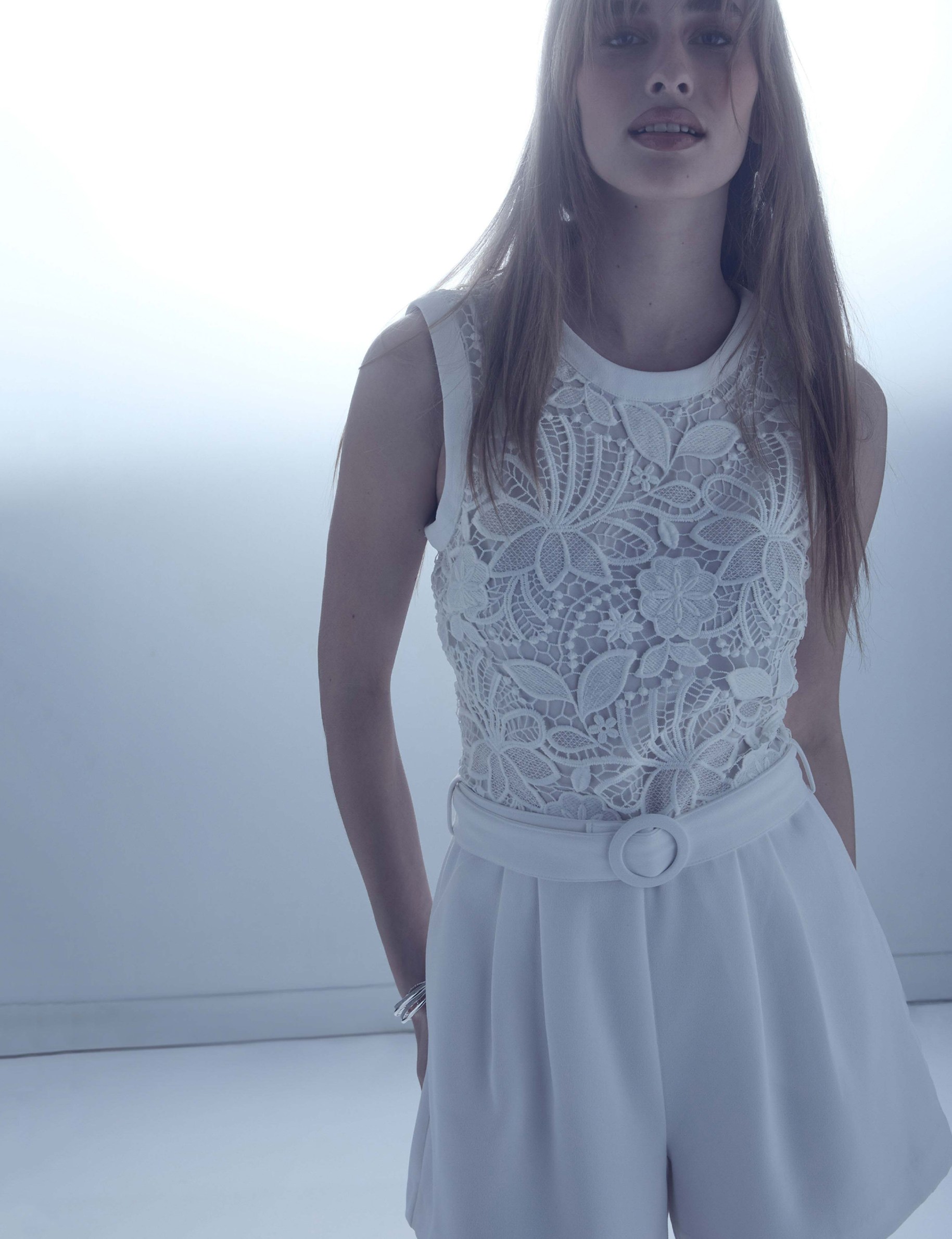 combishort dentelle blanc femme Combishort dentelle blanc femme