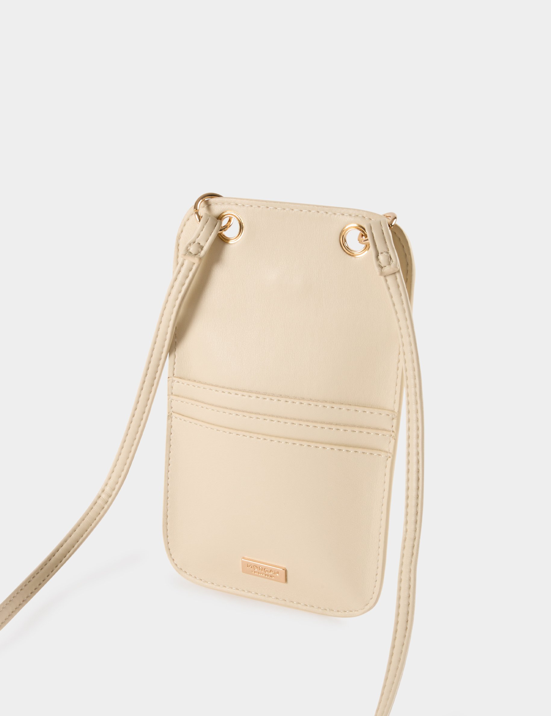 Hartvormige gesp clutch ivoor vrouw