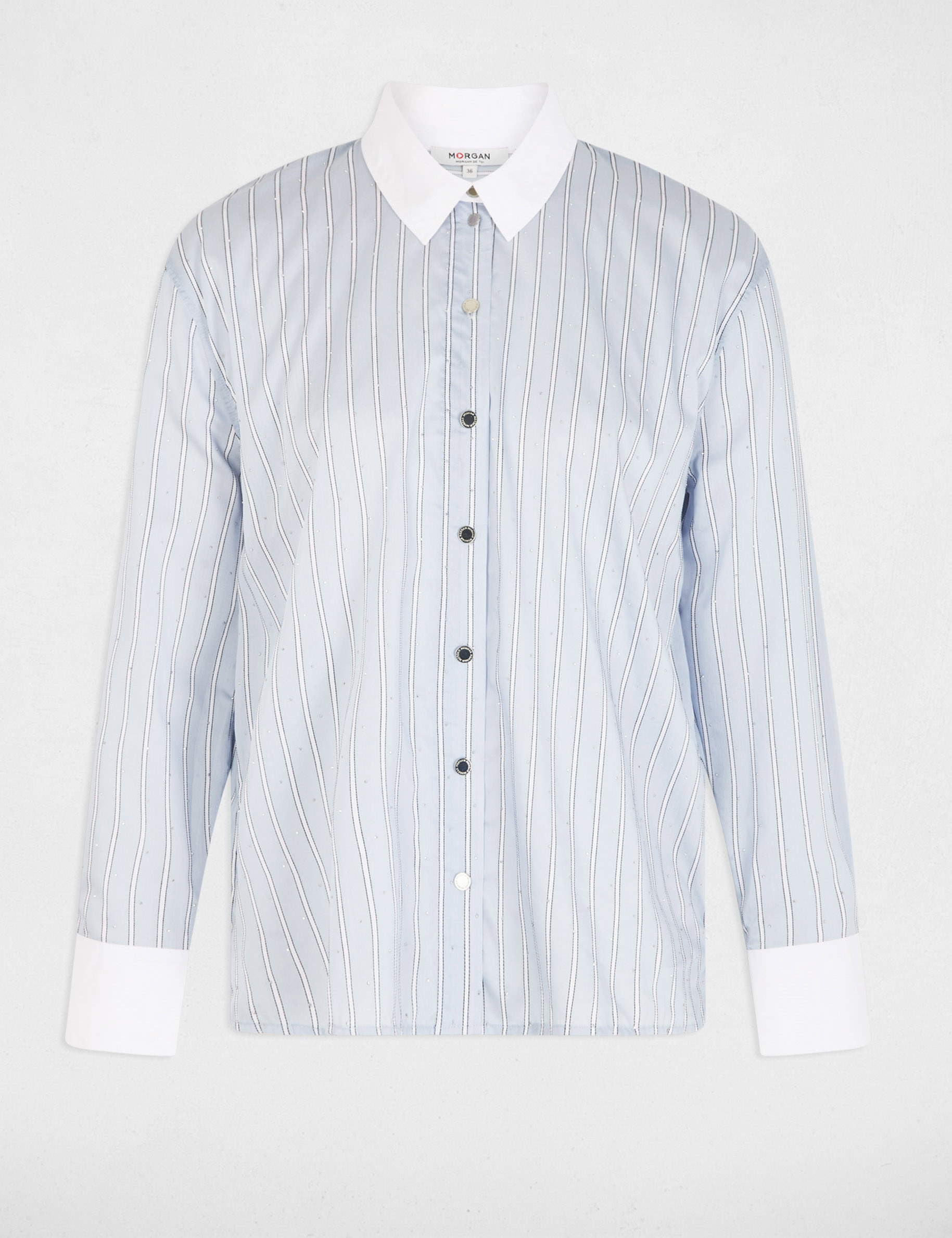 Chemise oversize ray&eacute;e multicolore femme