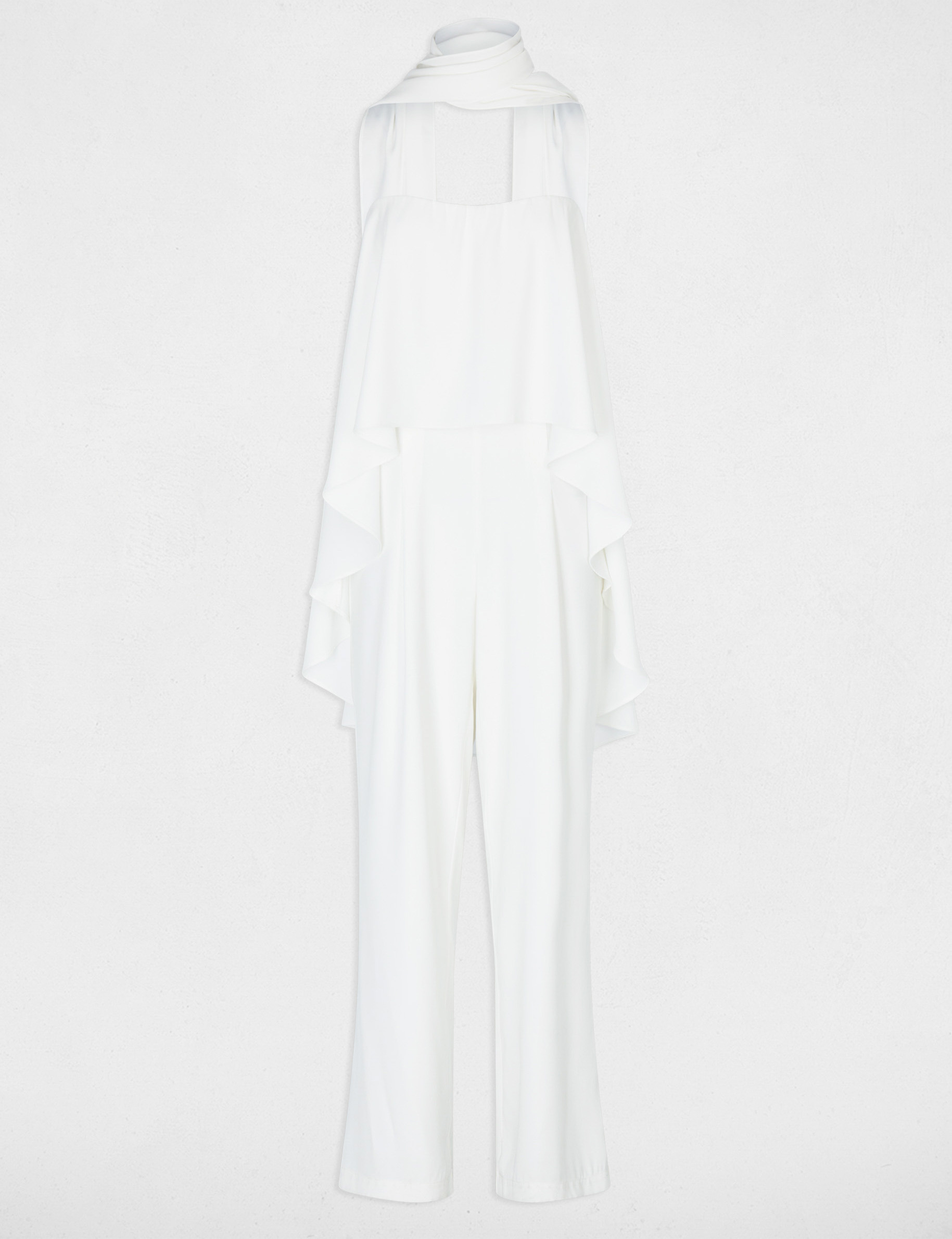 Combinaison bustier fluide blanc femme