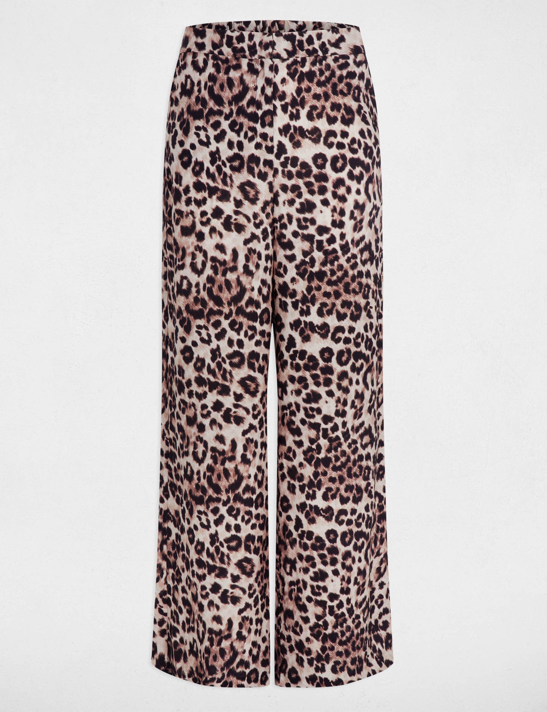 pantalon droit fluide multicolore femme Pantalon droit fluide multicolore femme