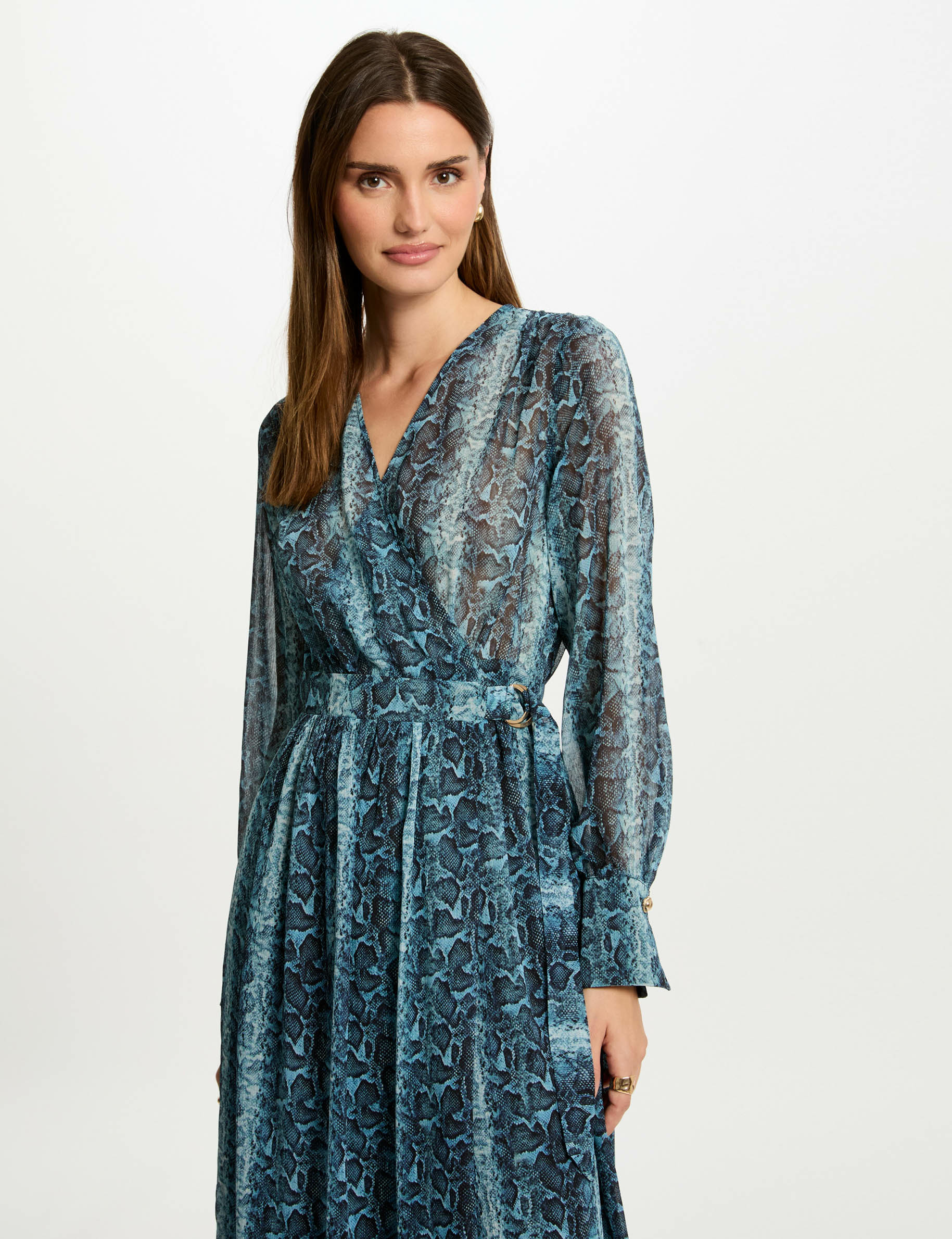 robe longue portefeuille multico femme Robe longue portefeuille multico femme