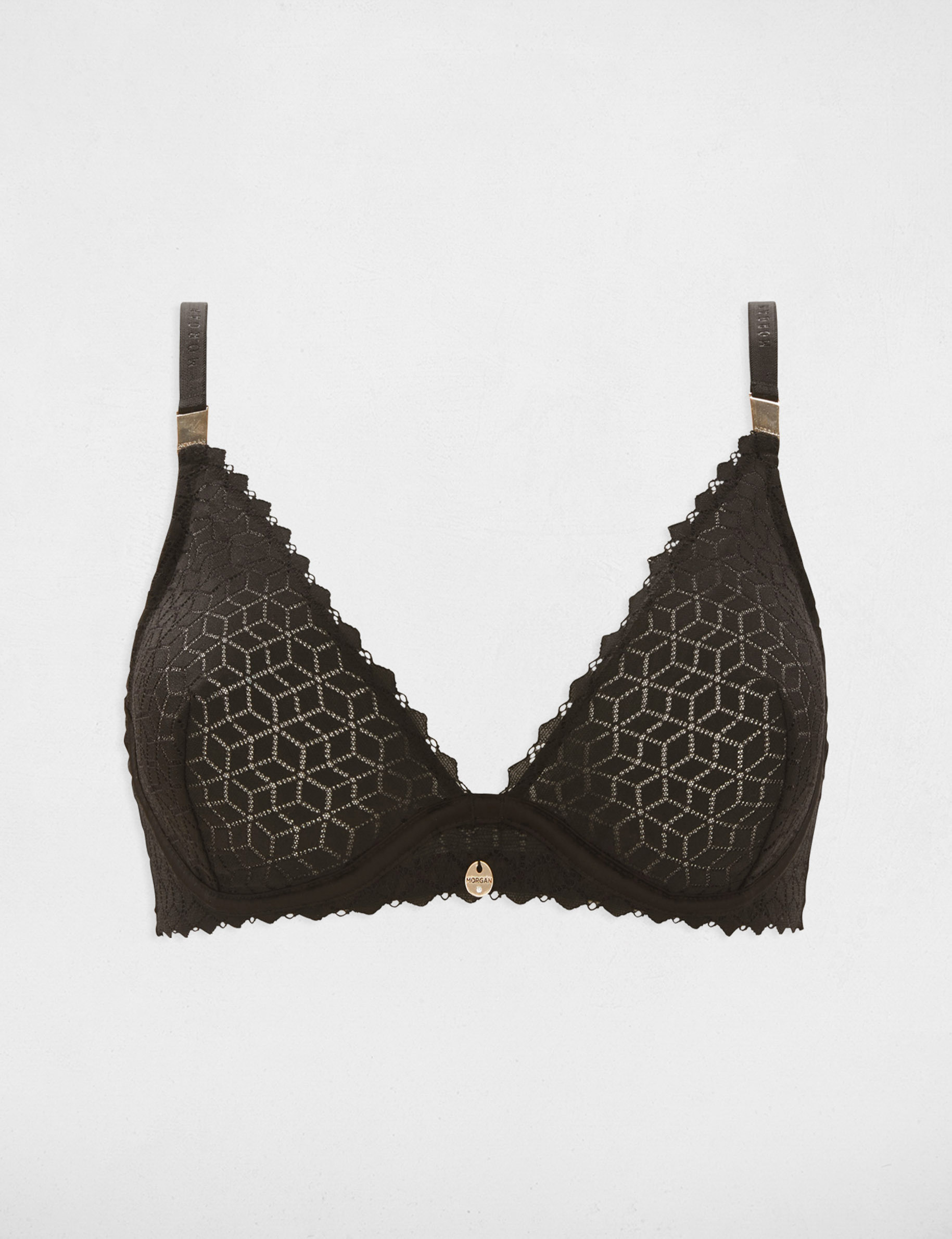Soutien-gorge à armatures noir femme